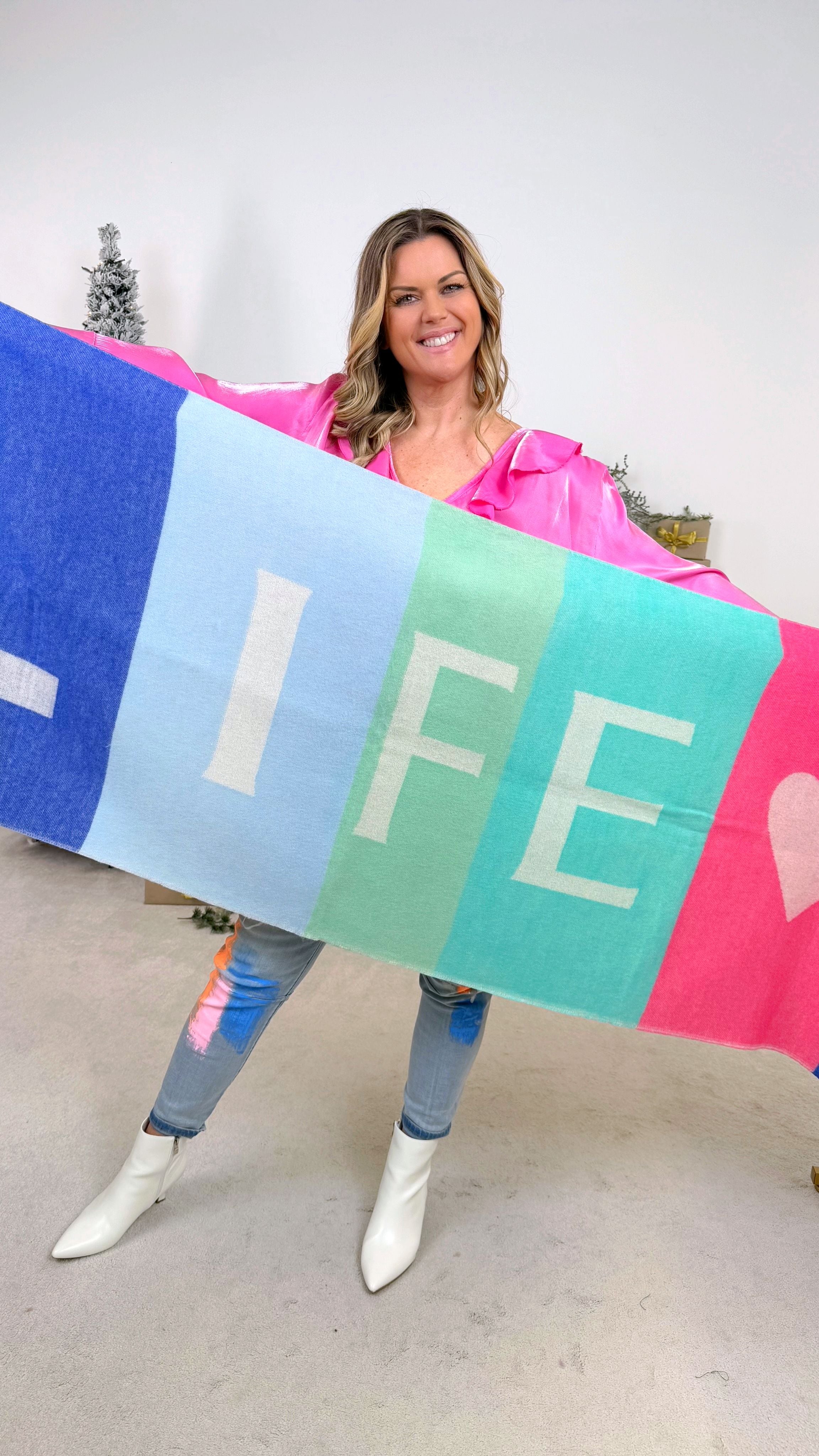 Schal Colorful Life *Blau/Grün*