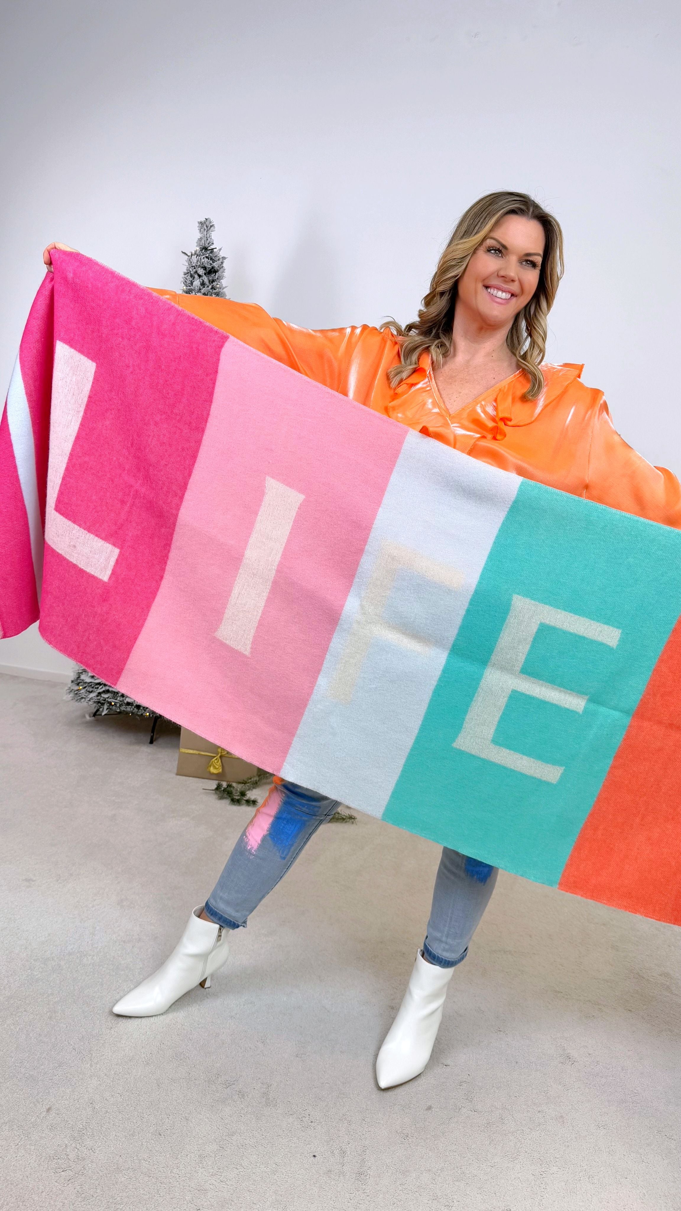 Schal Colorful Life *Pink/Orange*