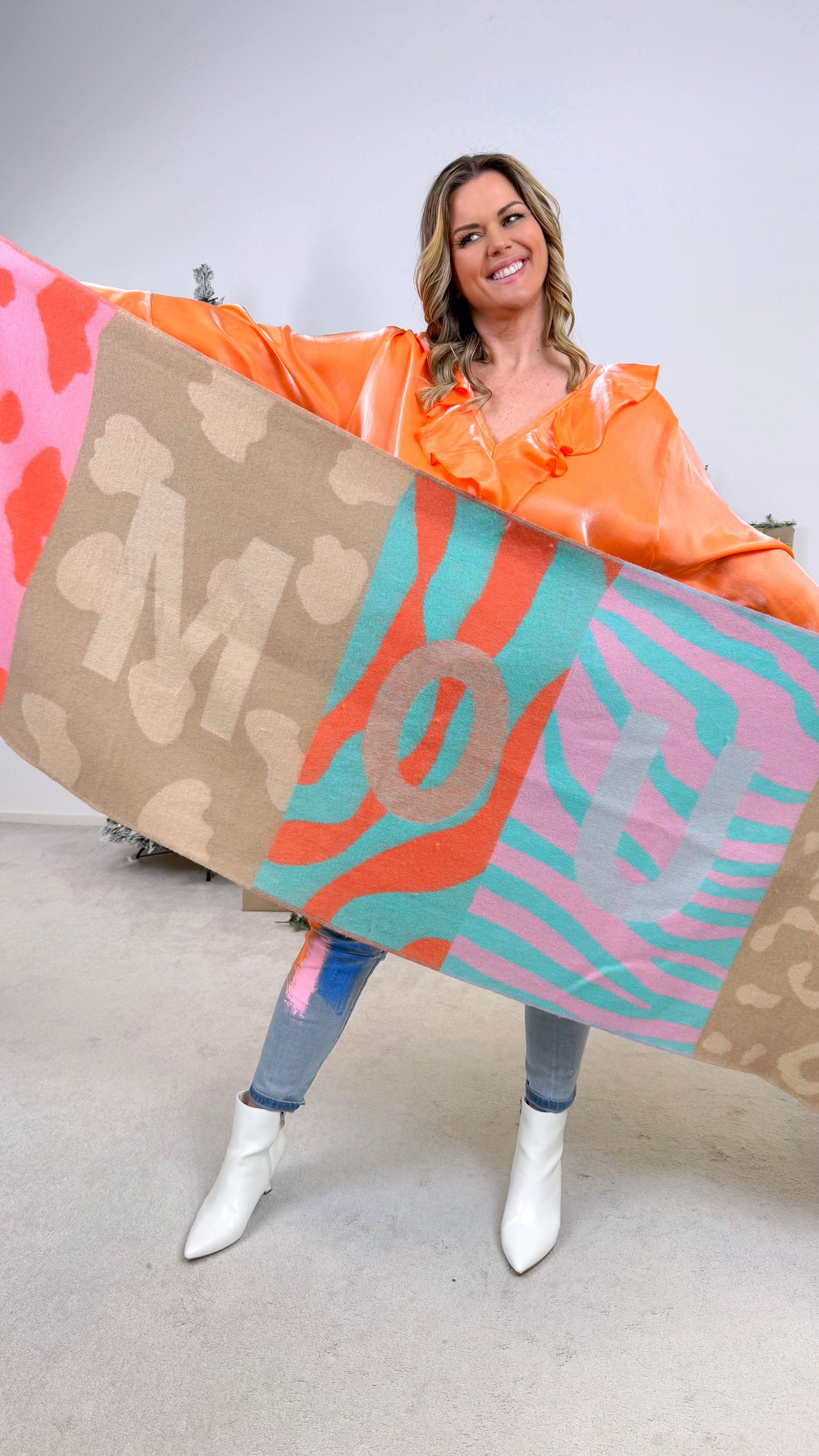 Schal Animal Amour *Beige*