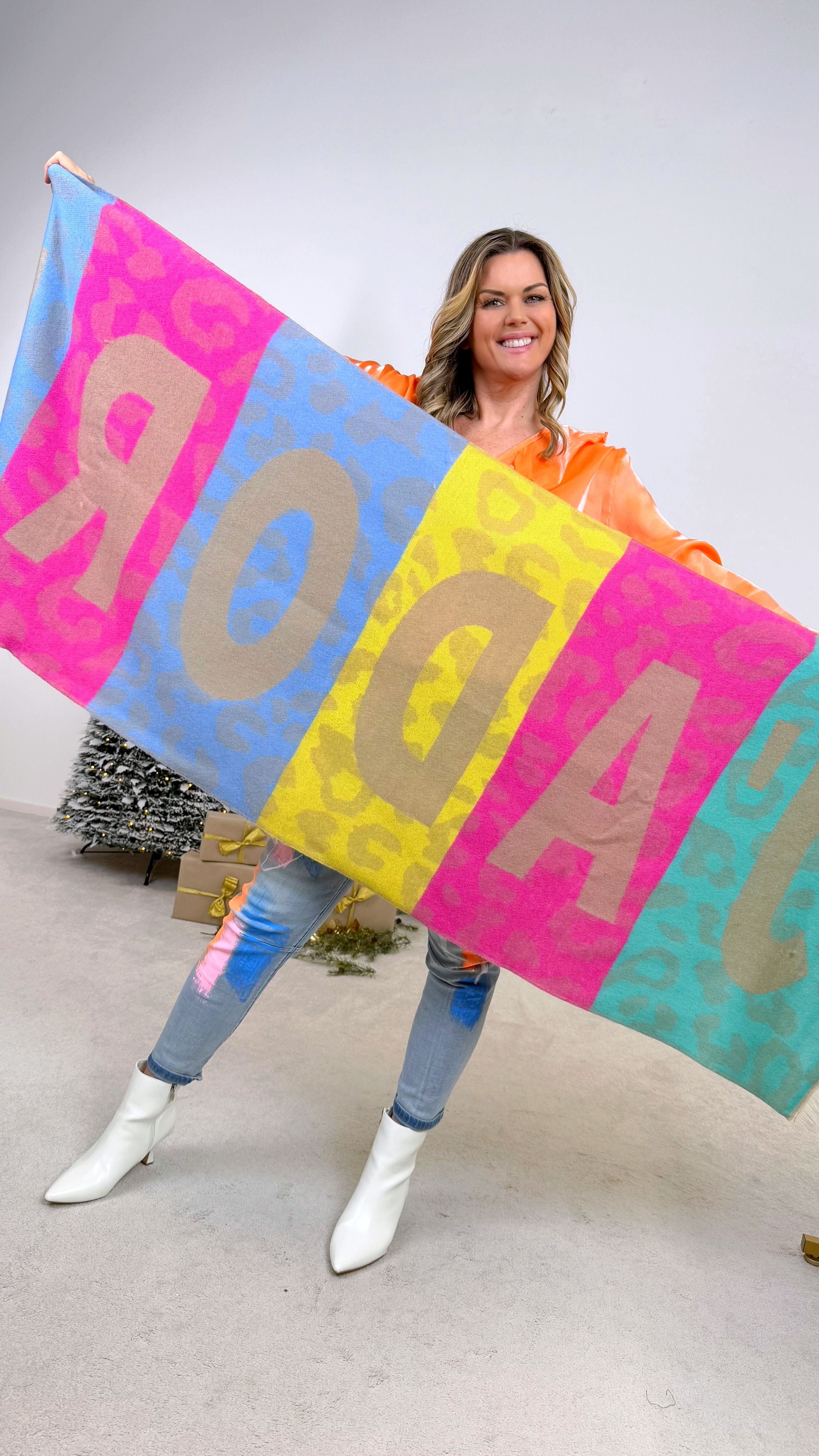 Schal Color Dream *Pink/Blau*