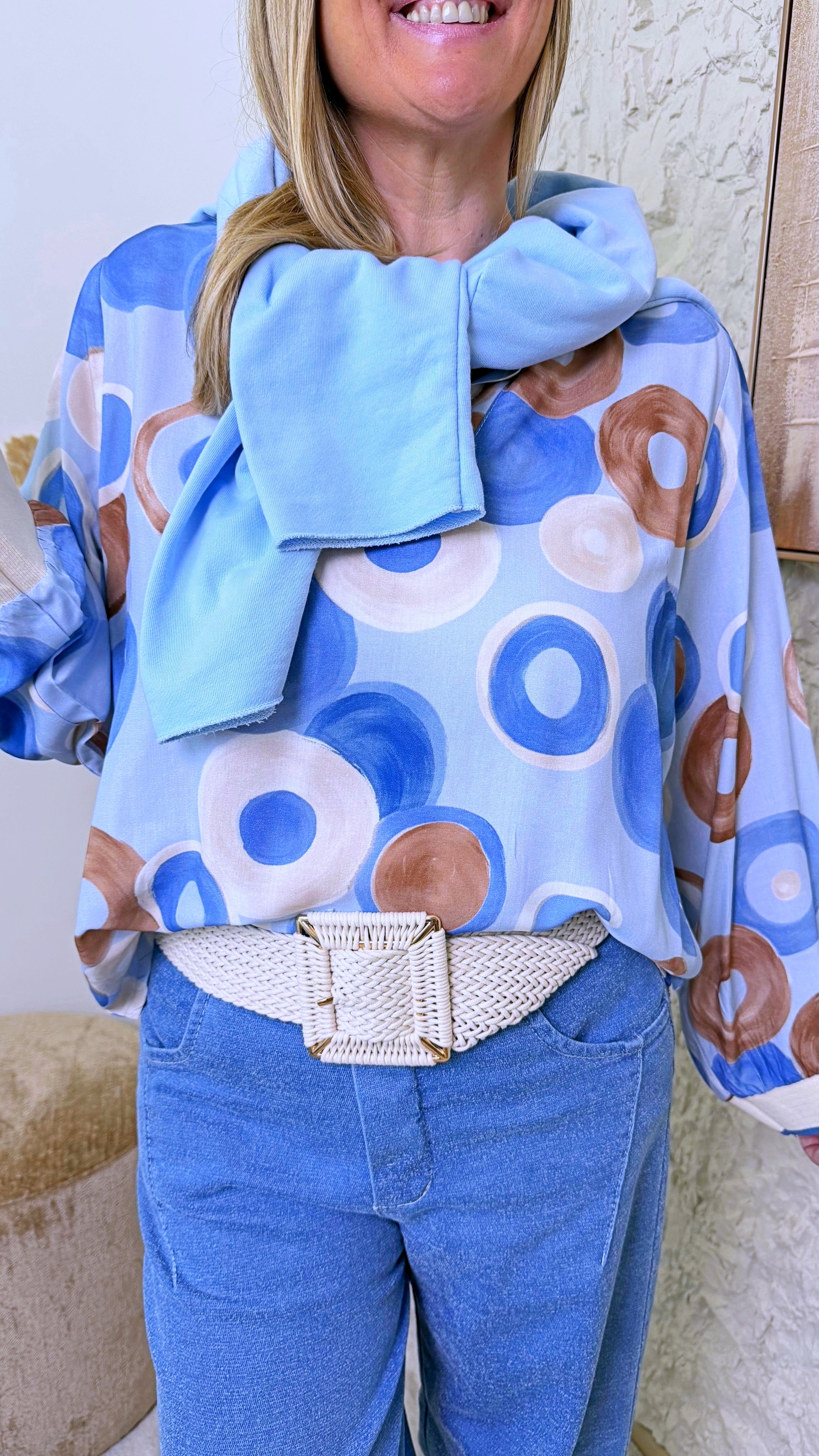 Blusenshirt Riviera Rings *Blau*