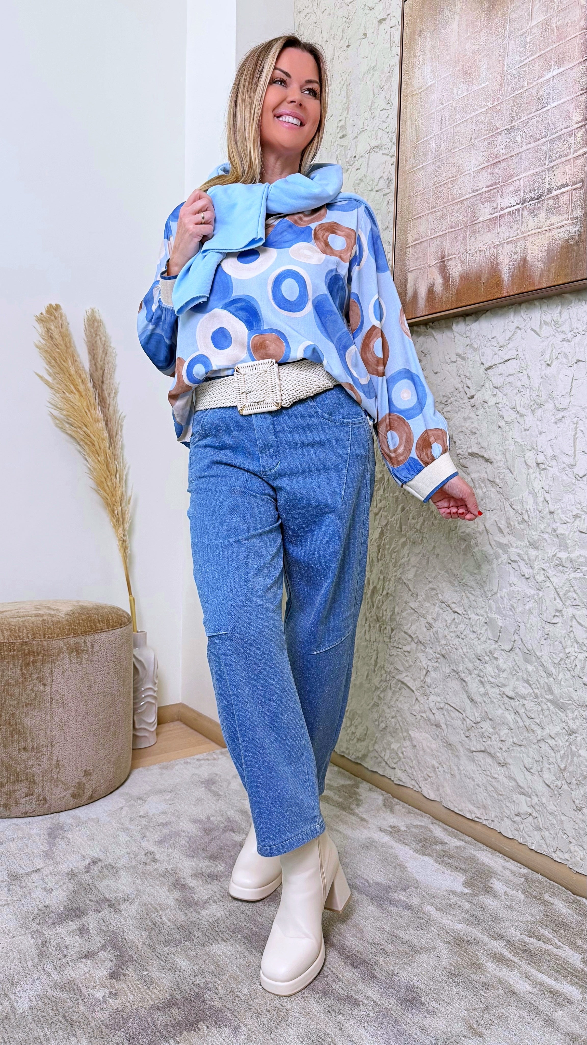 Blusenshirt Riviera Rings *Blau*