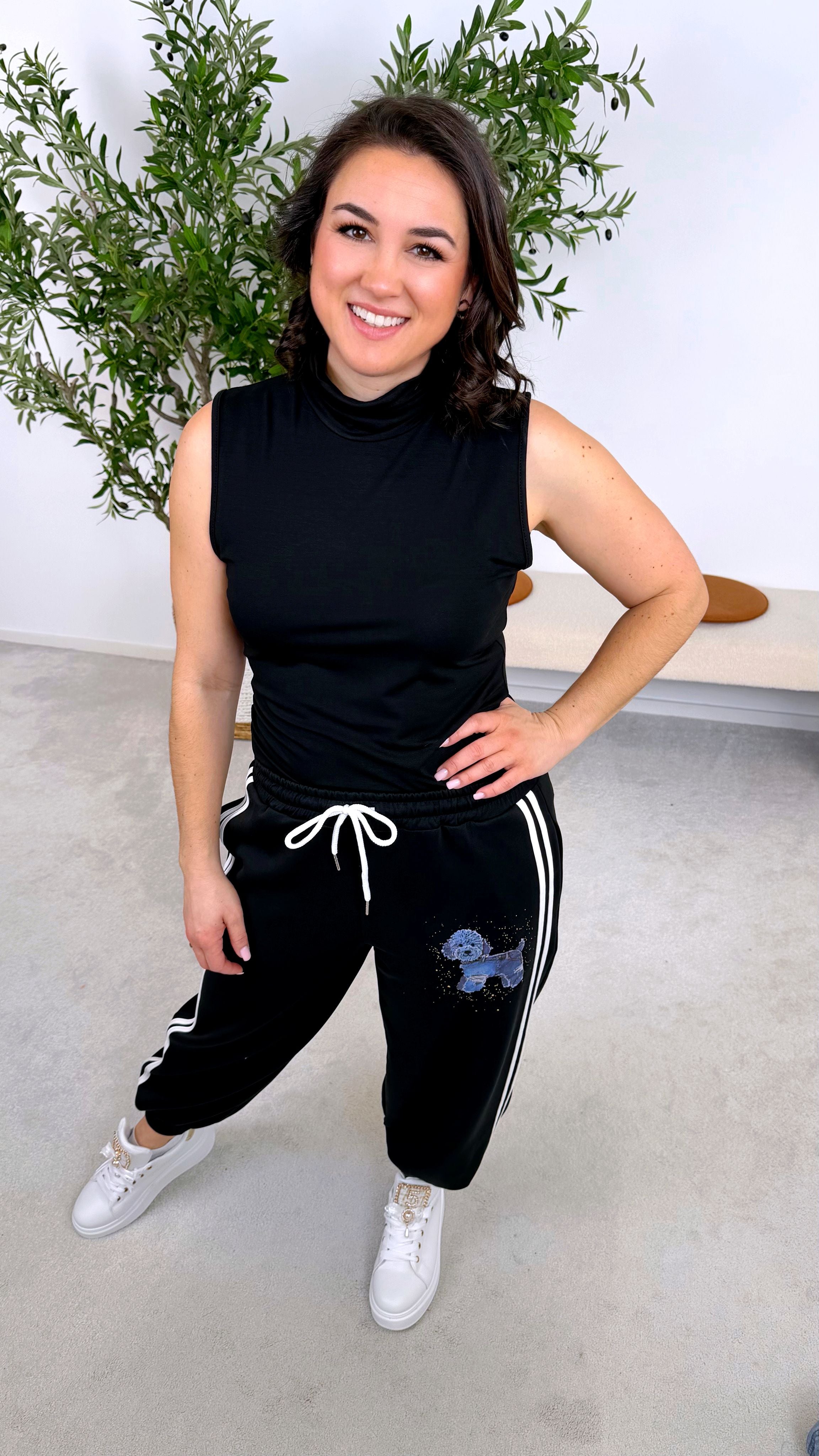 Rollkragen-Top Slim It *Schwarz*