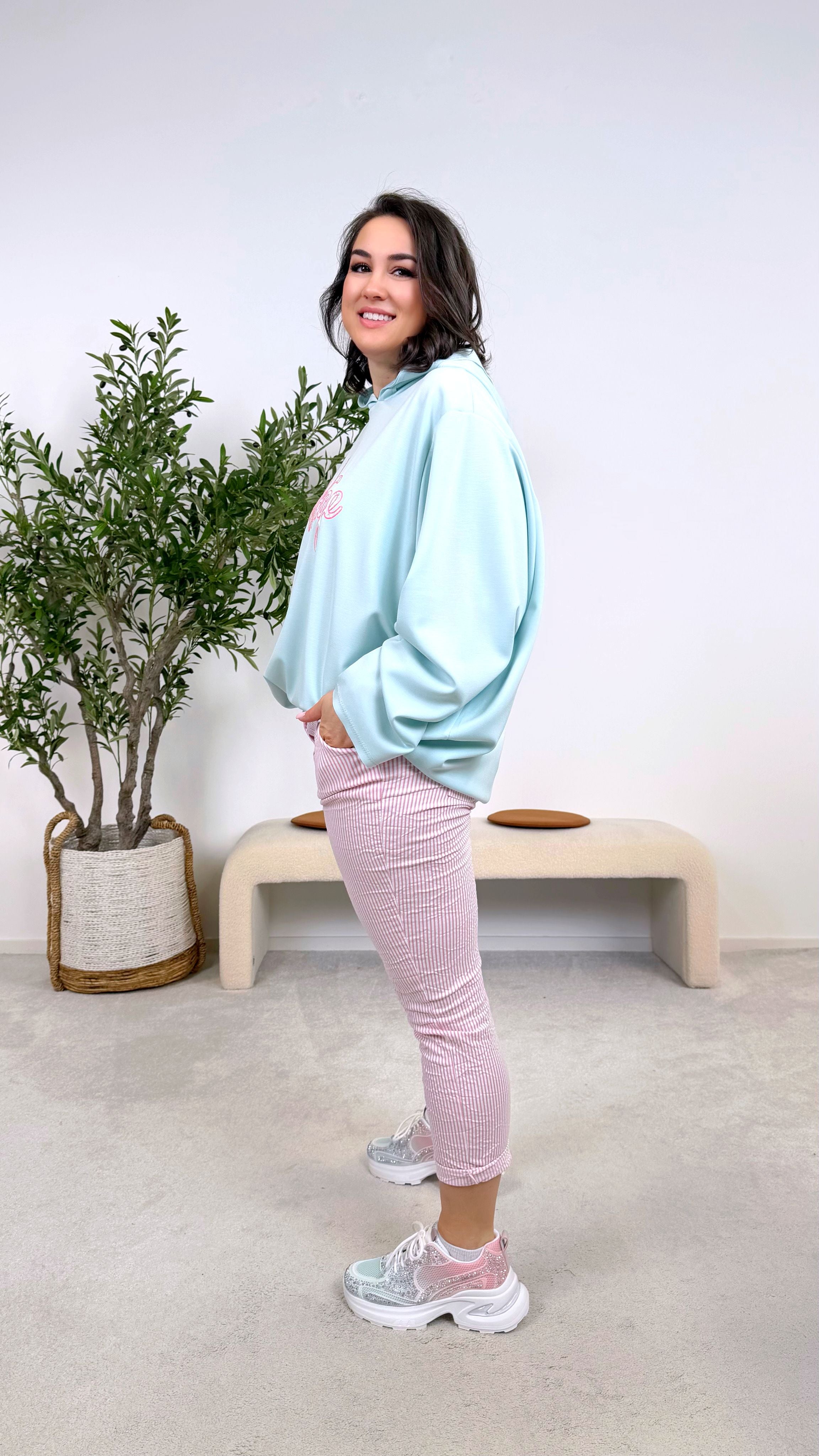 Hoodie I Love Vintage *Mint*