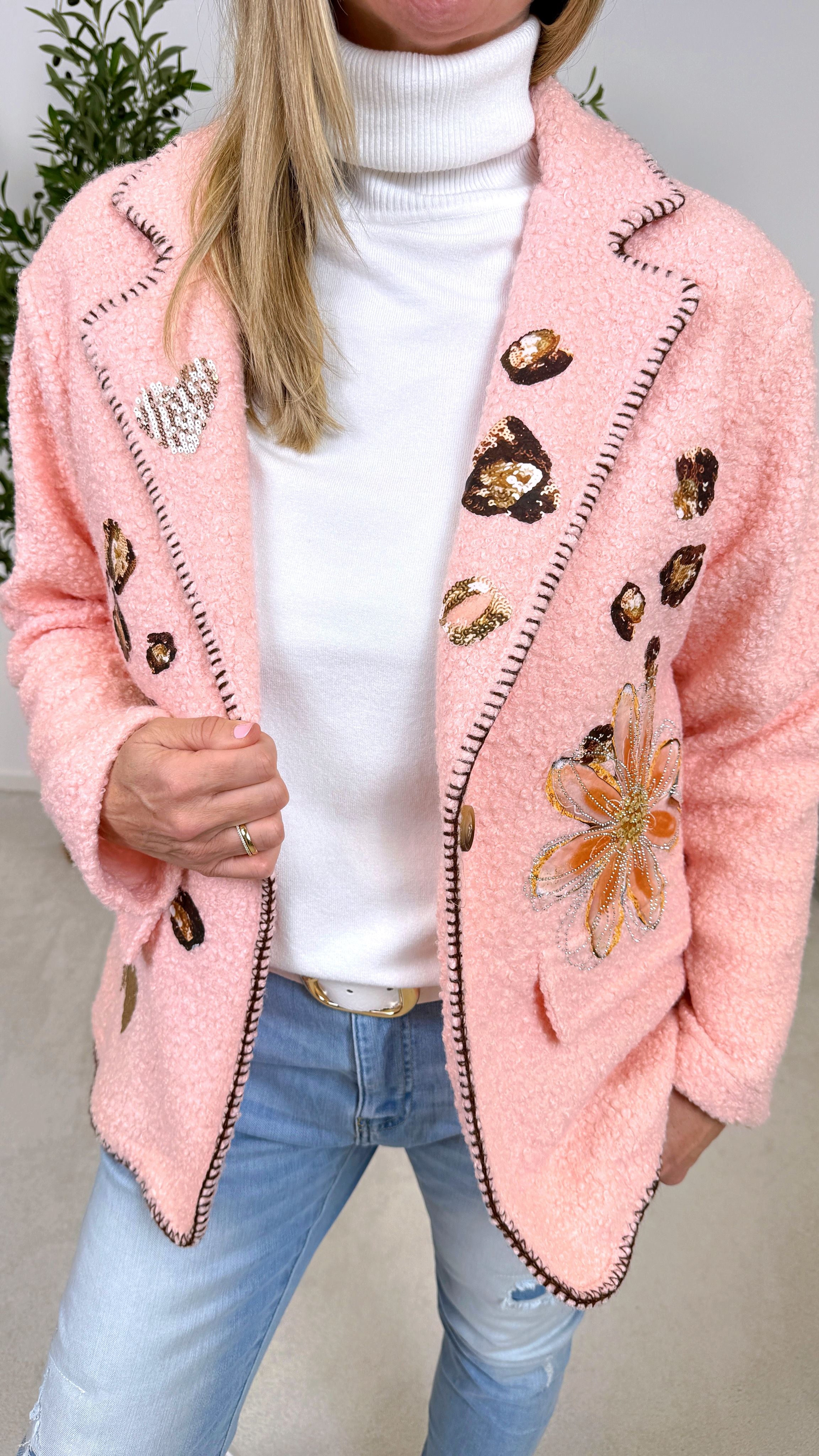 Bouclé Blazer Creative Soul *Rosa*