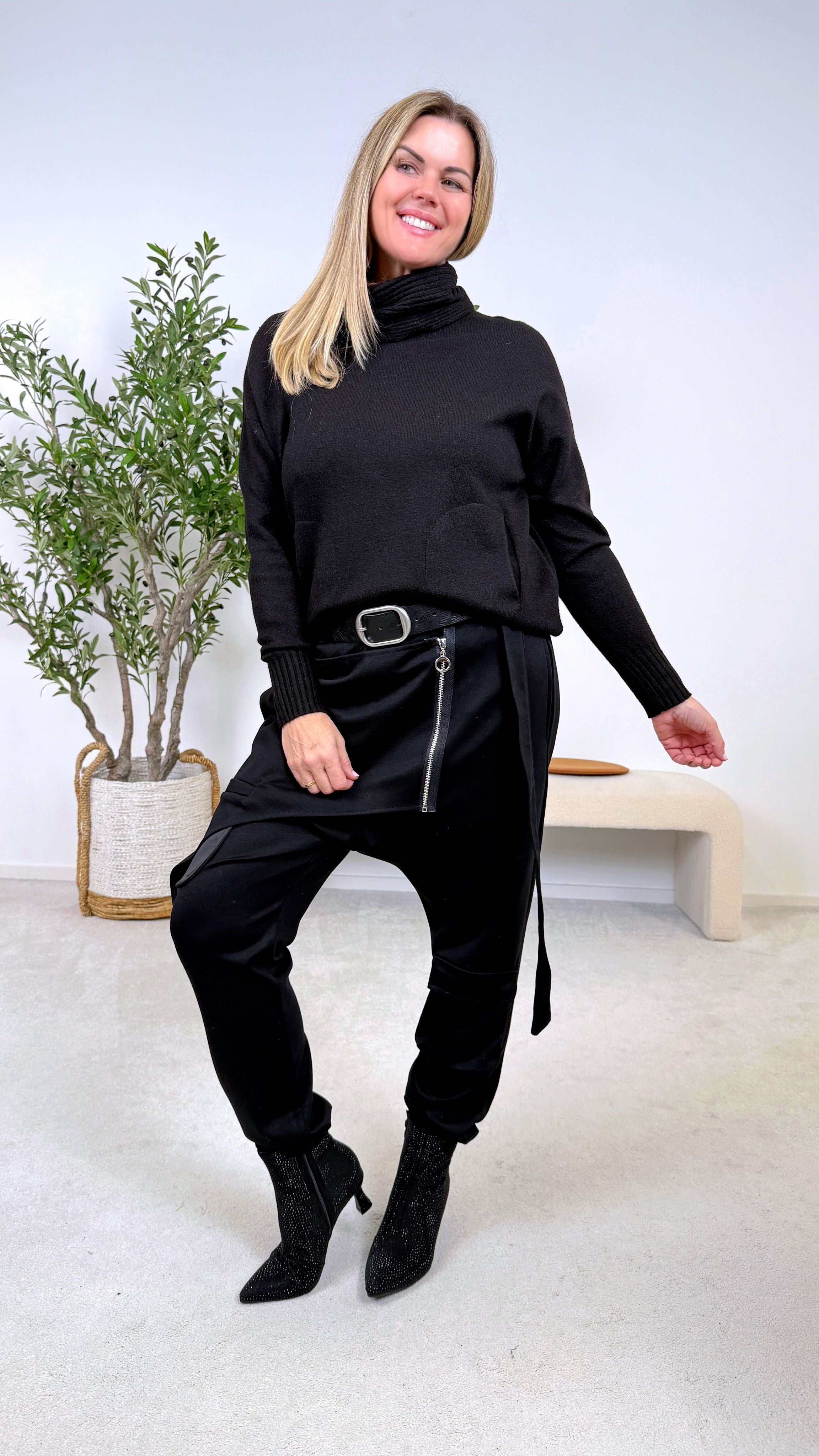 Rollkragenpullover Tabarca *Schwarz*