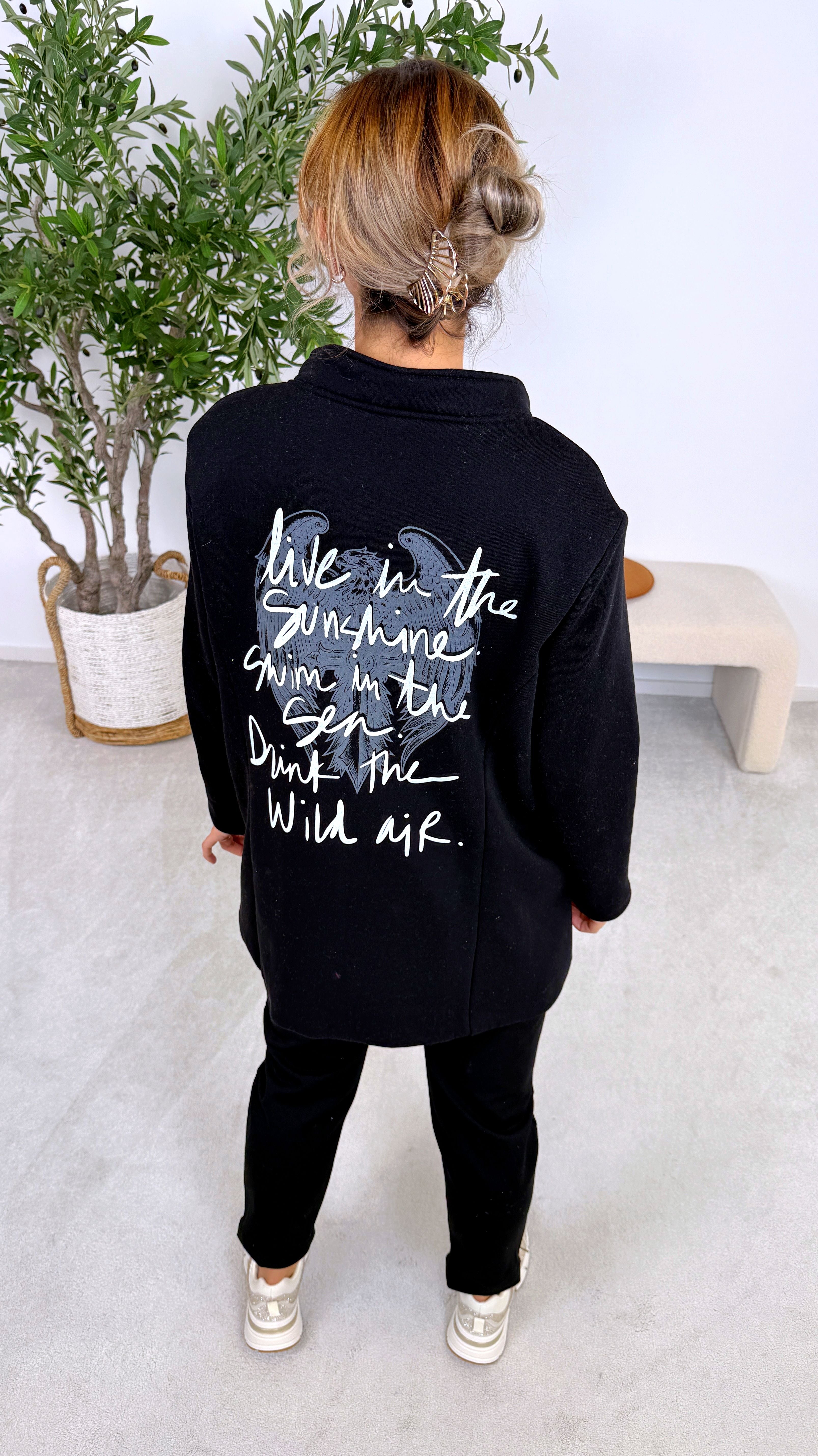 Long Blazer Power Presence *Schwarz*