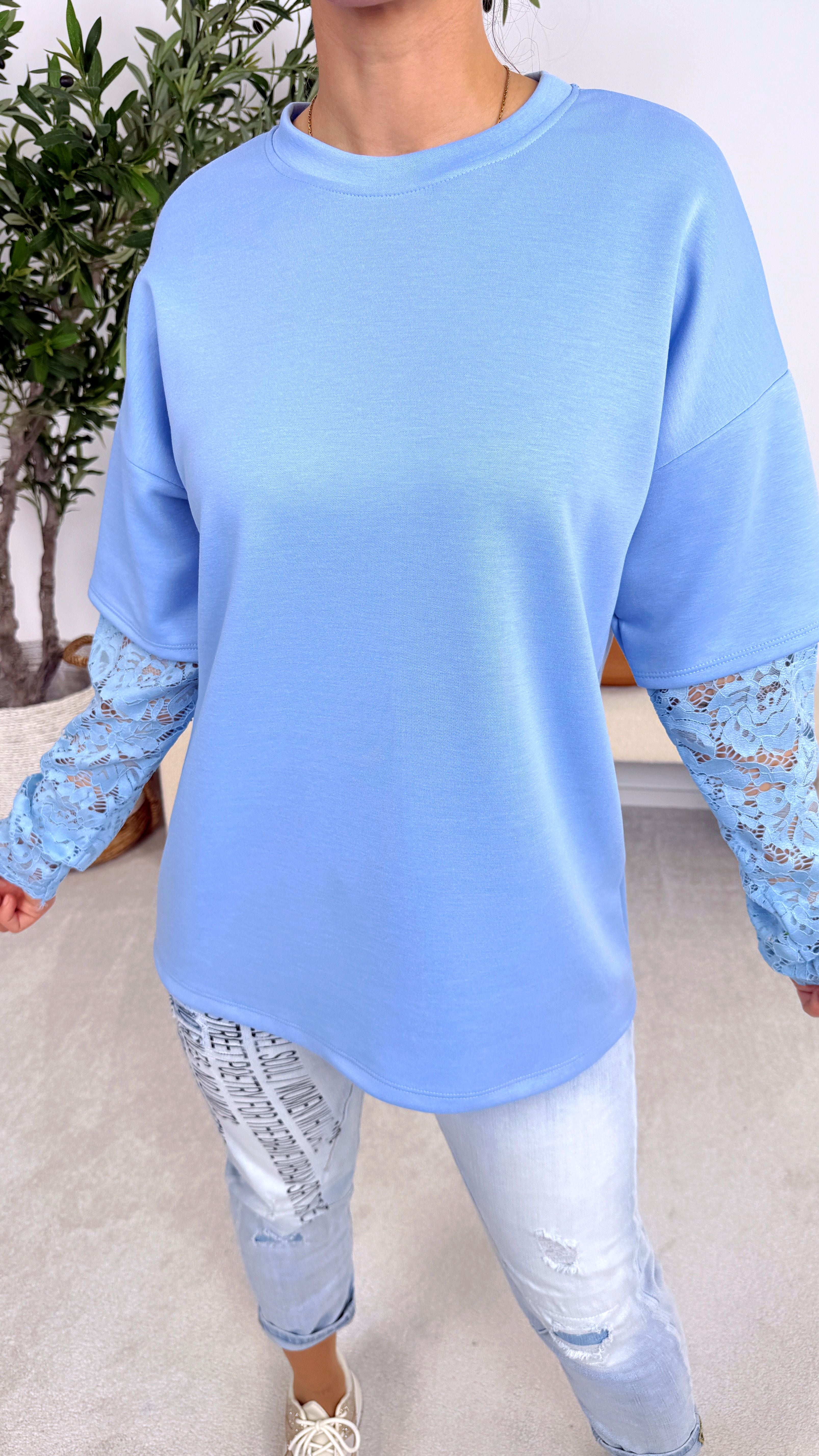 Sweatshirt Romance Everyday *Blau*