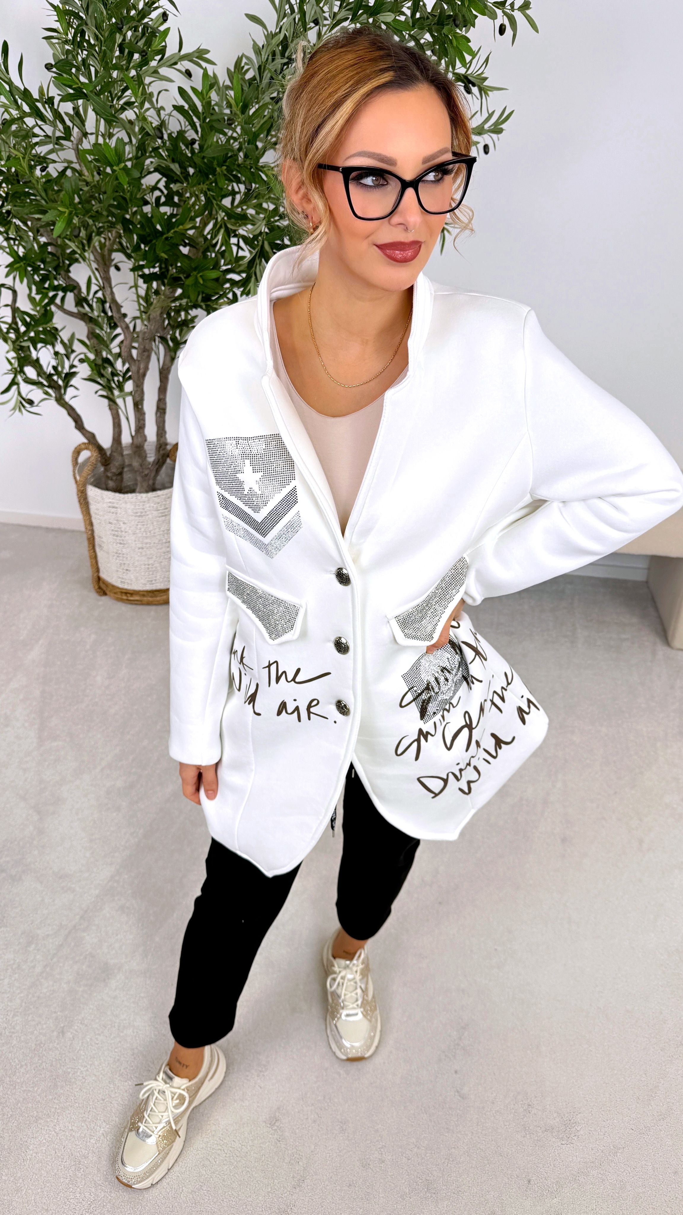 Long Blazer Power Presence *Weiß*