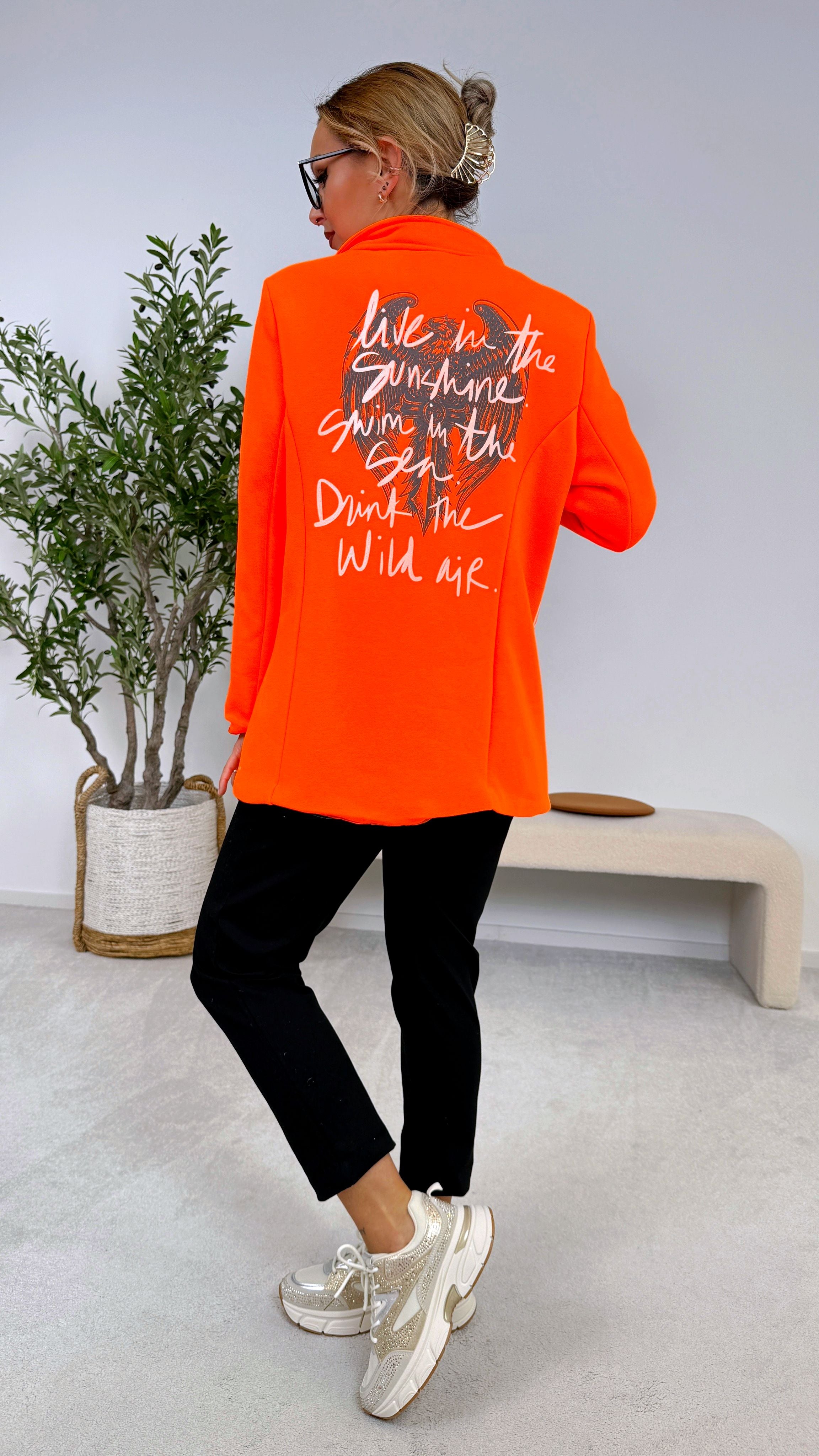 Long Blazer Power Presence *Neon Orange*