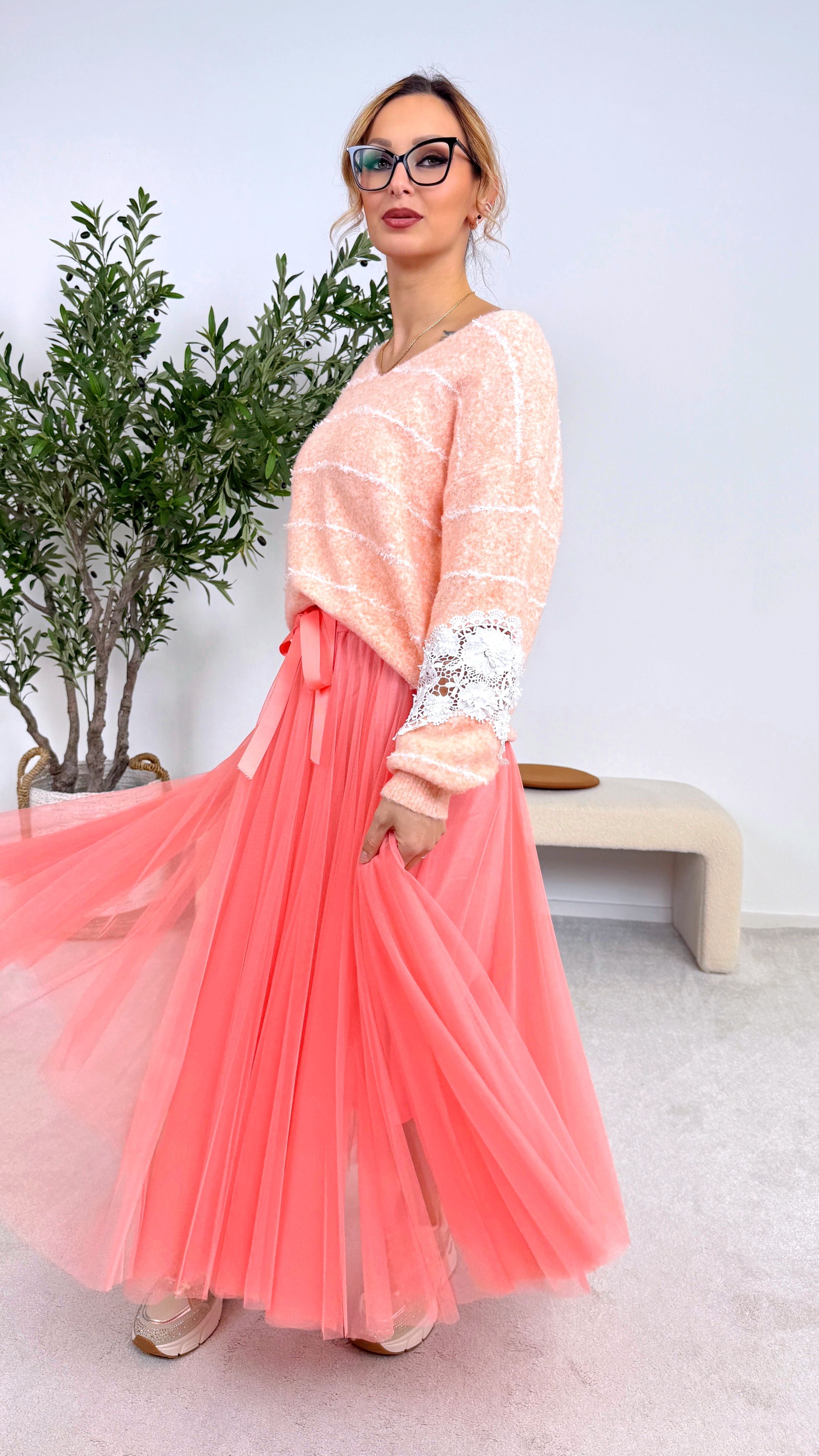 Pullover Blooming Dream *Aprikot*