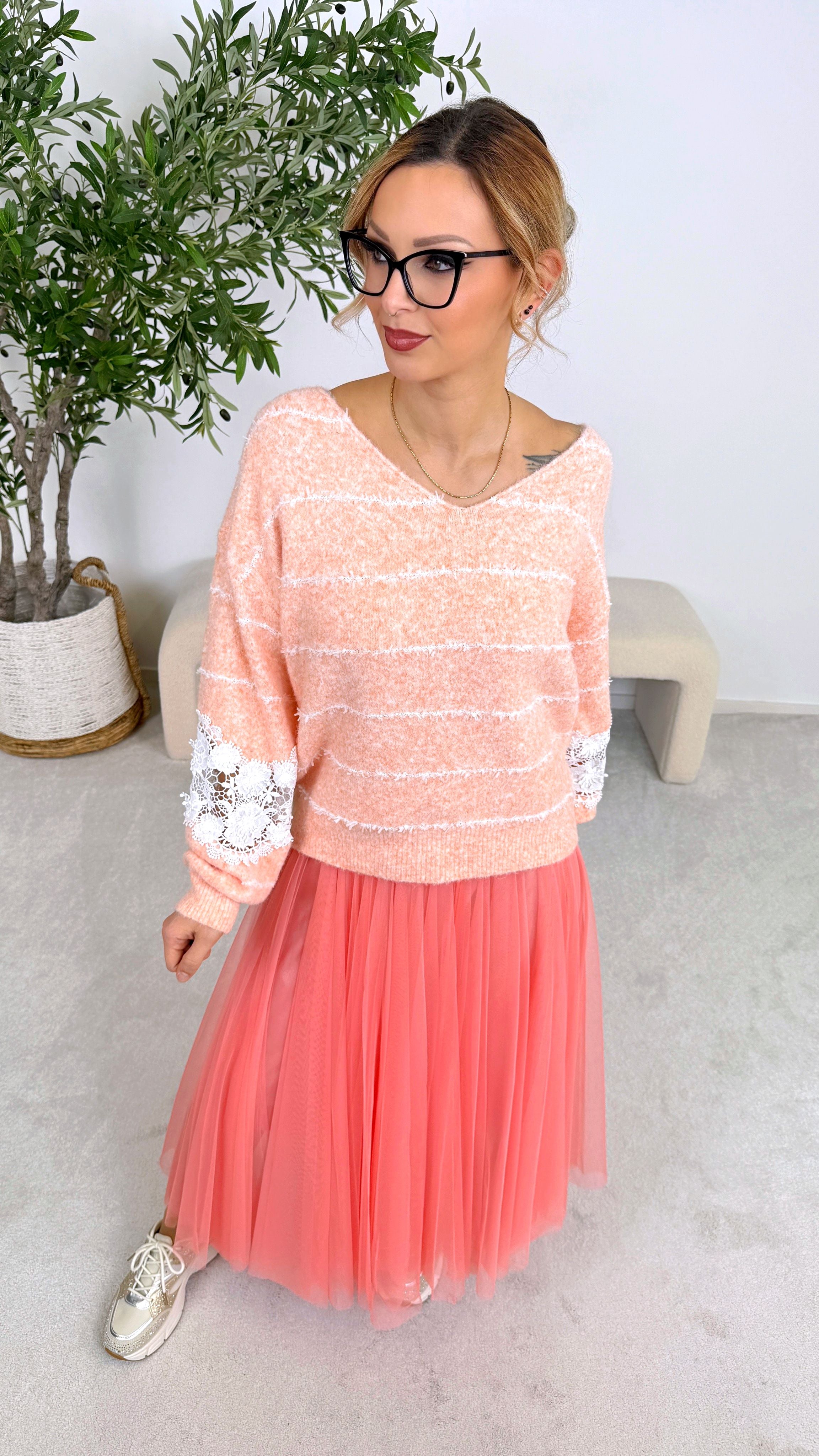 Pullover Blooming Dream *Aprikot*