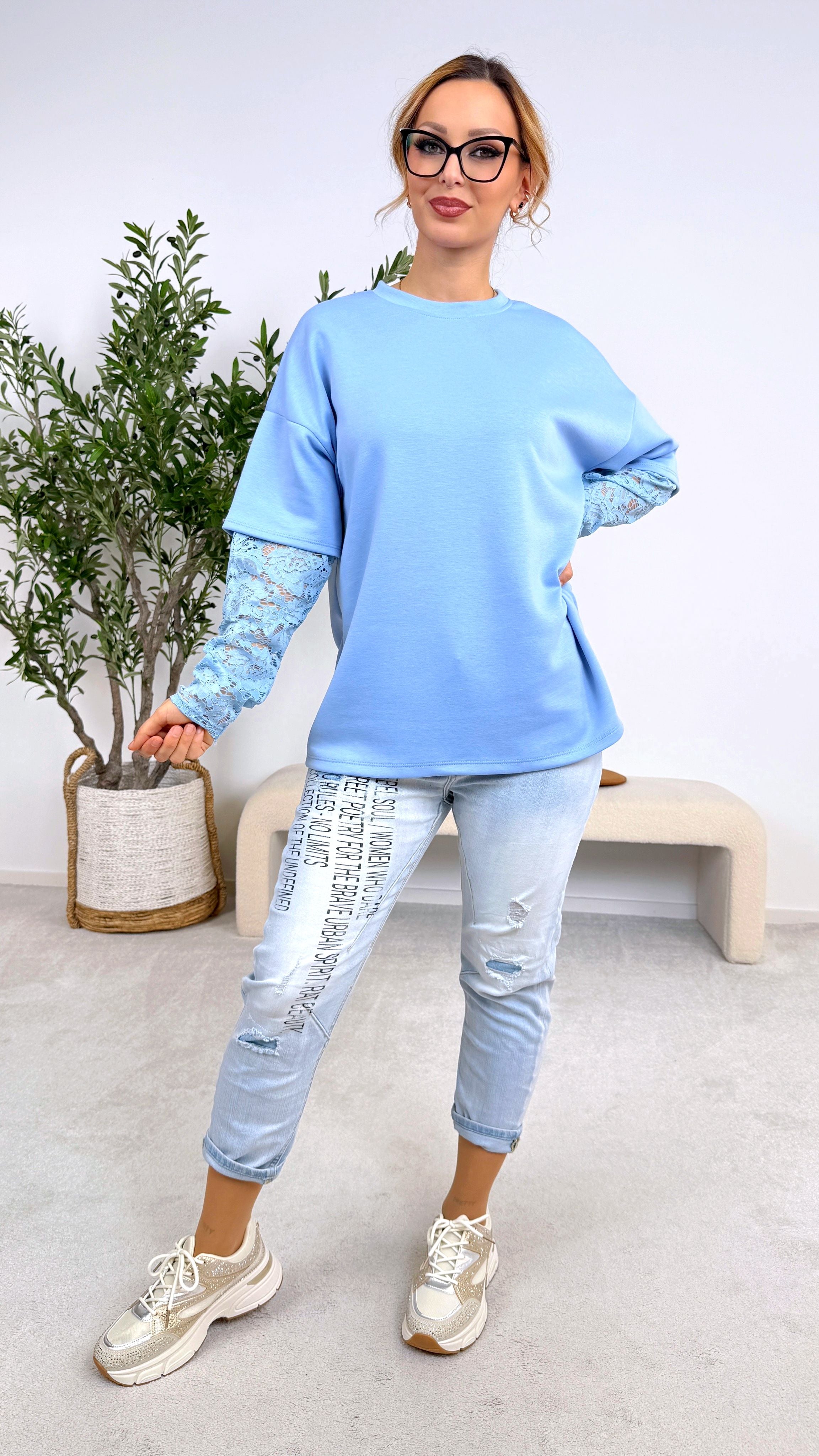 Sweatshirt Romance Everyday *Blau*