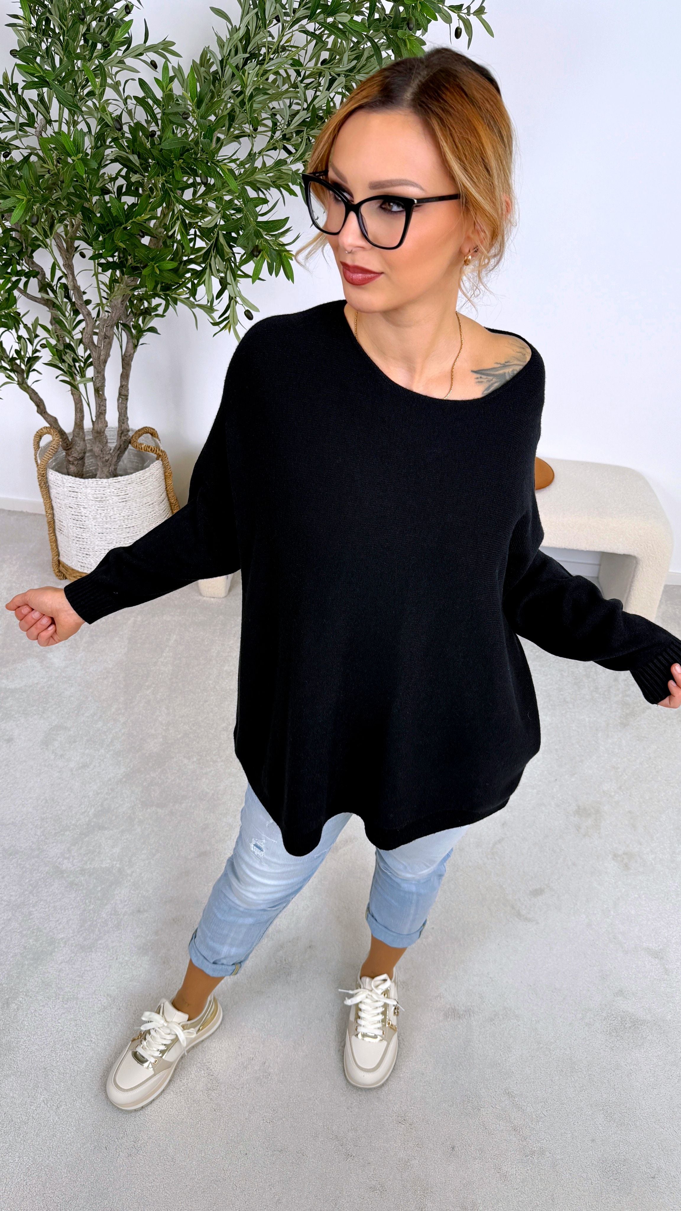 Pullover Smooth Basic *Schwarz*