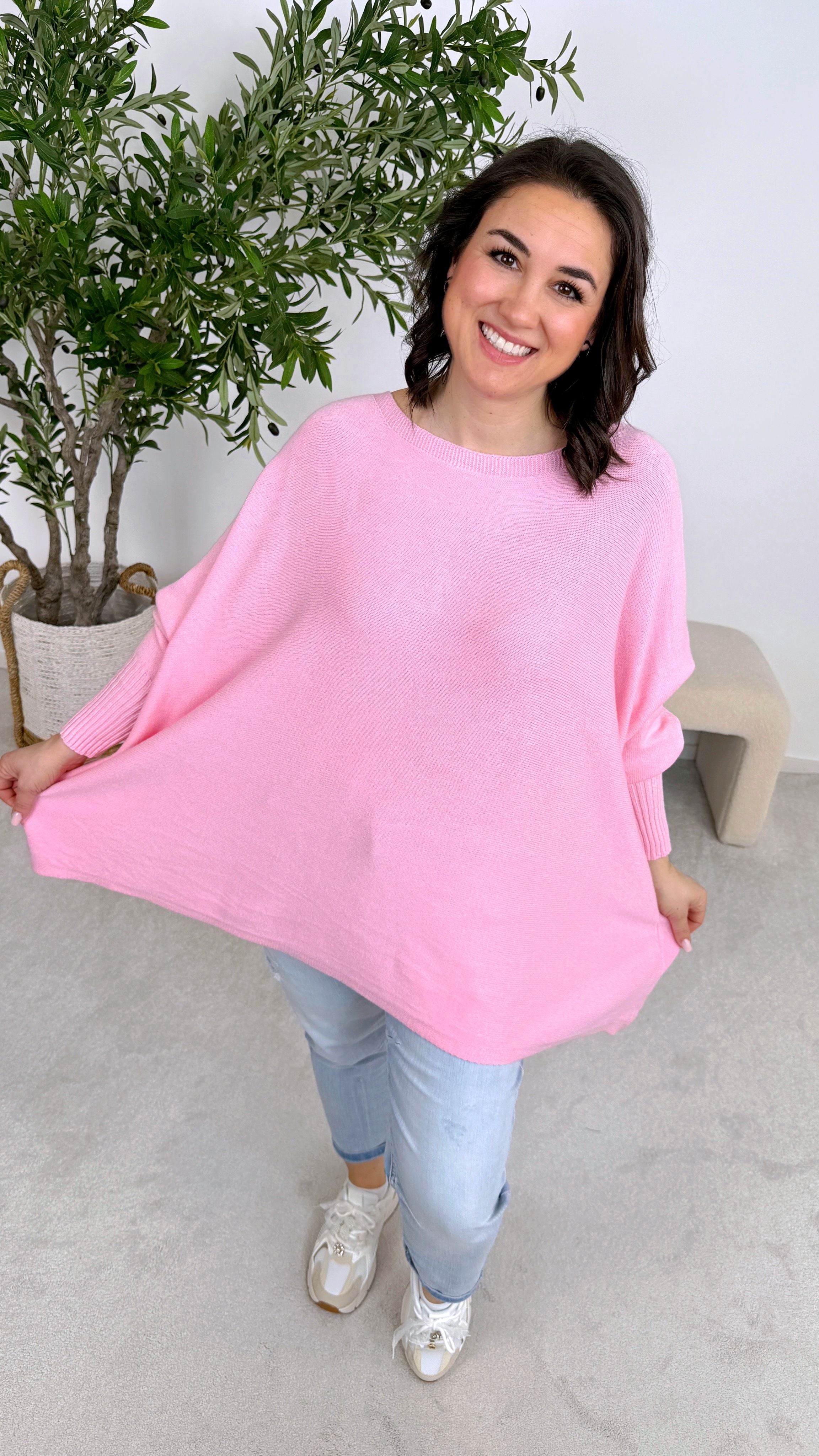 Pullover Good Vibes on Back *Rosa*