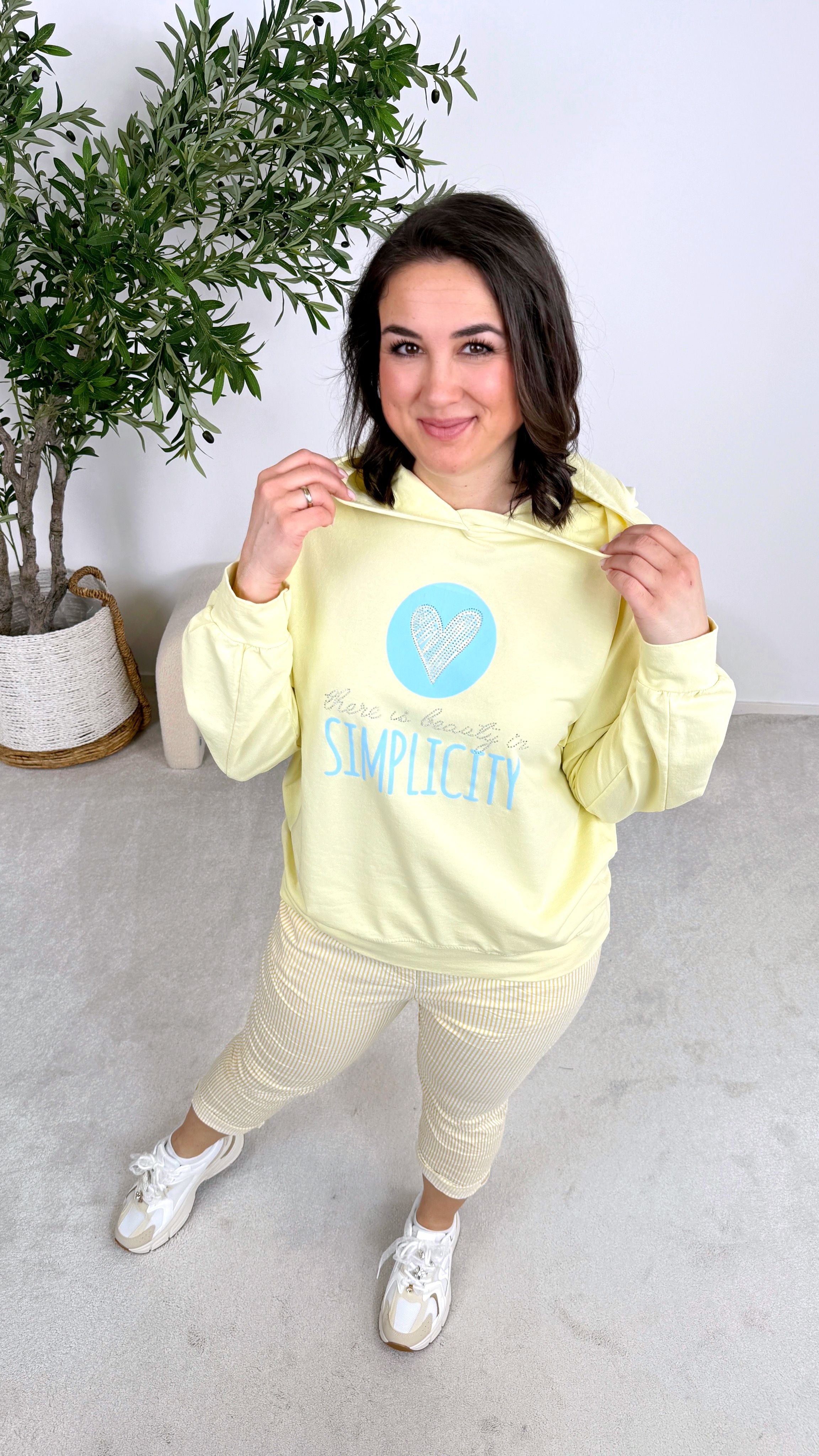 Hoodie Soft Minimal *Gelb*