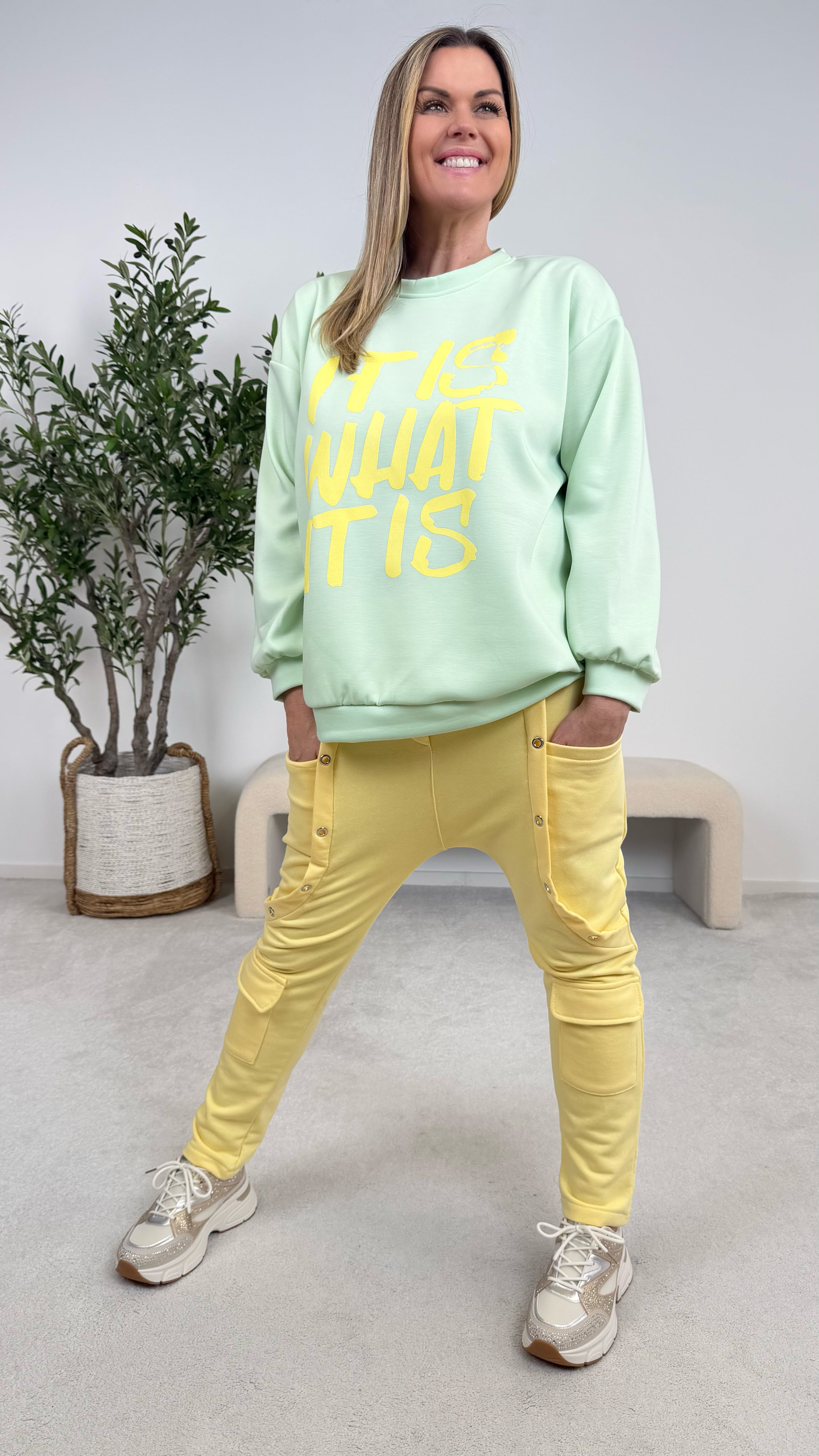 Baggy Sweathose Energy Queen *Gelb*