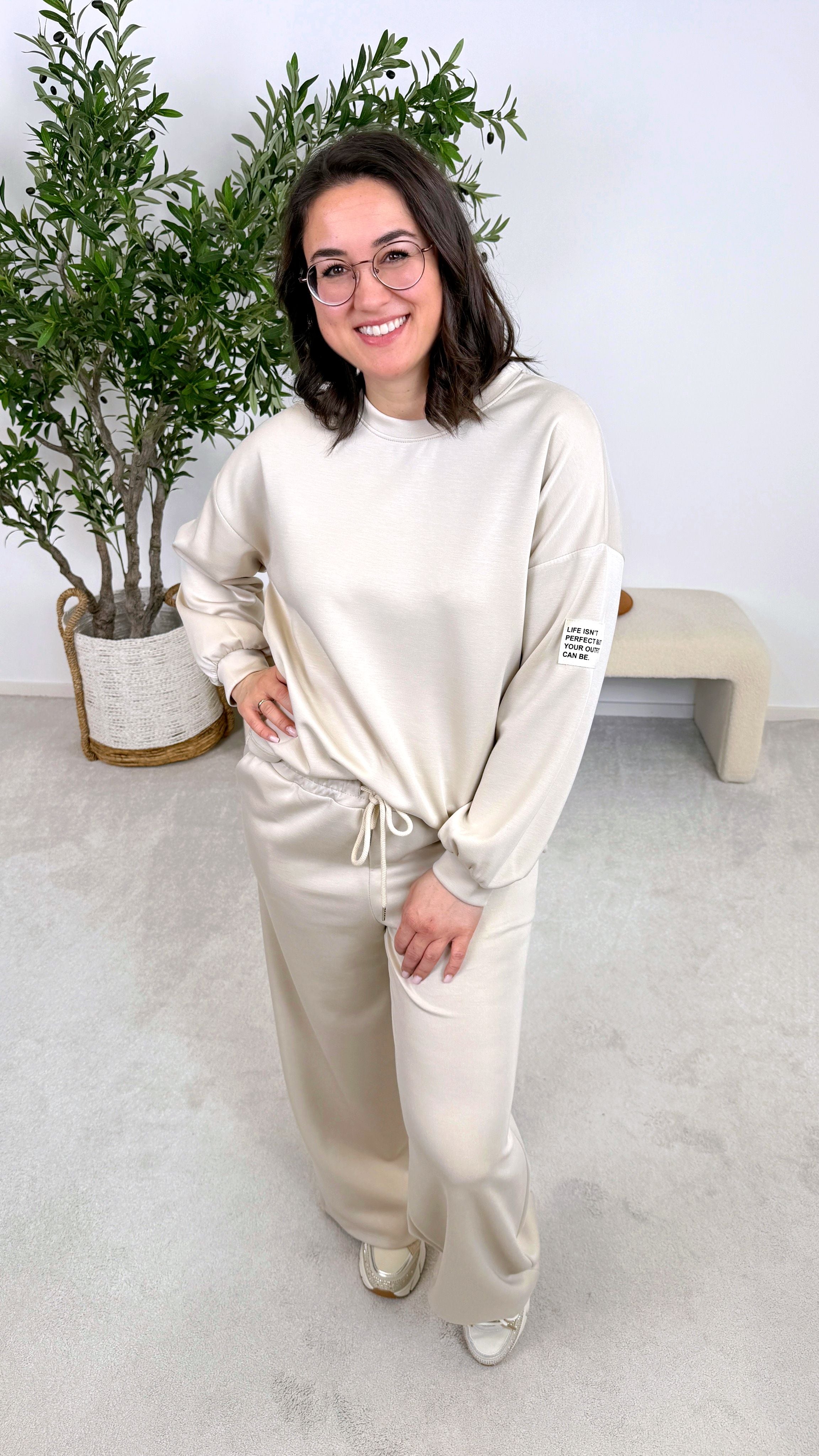 Sweatshirt Move Free *Beige*