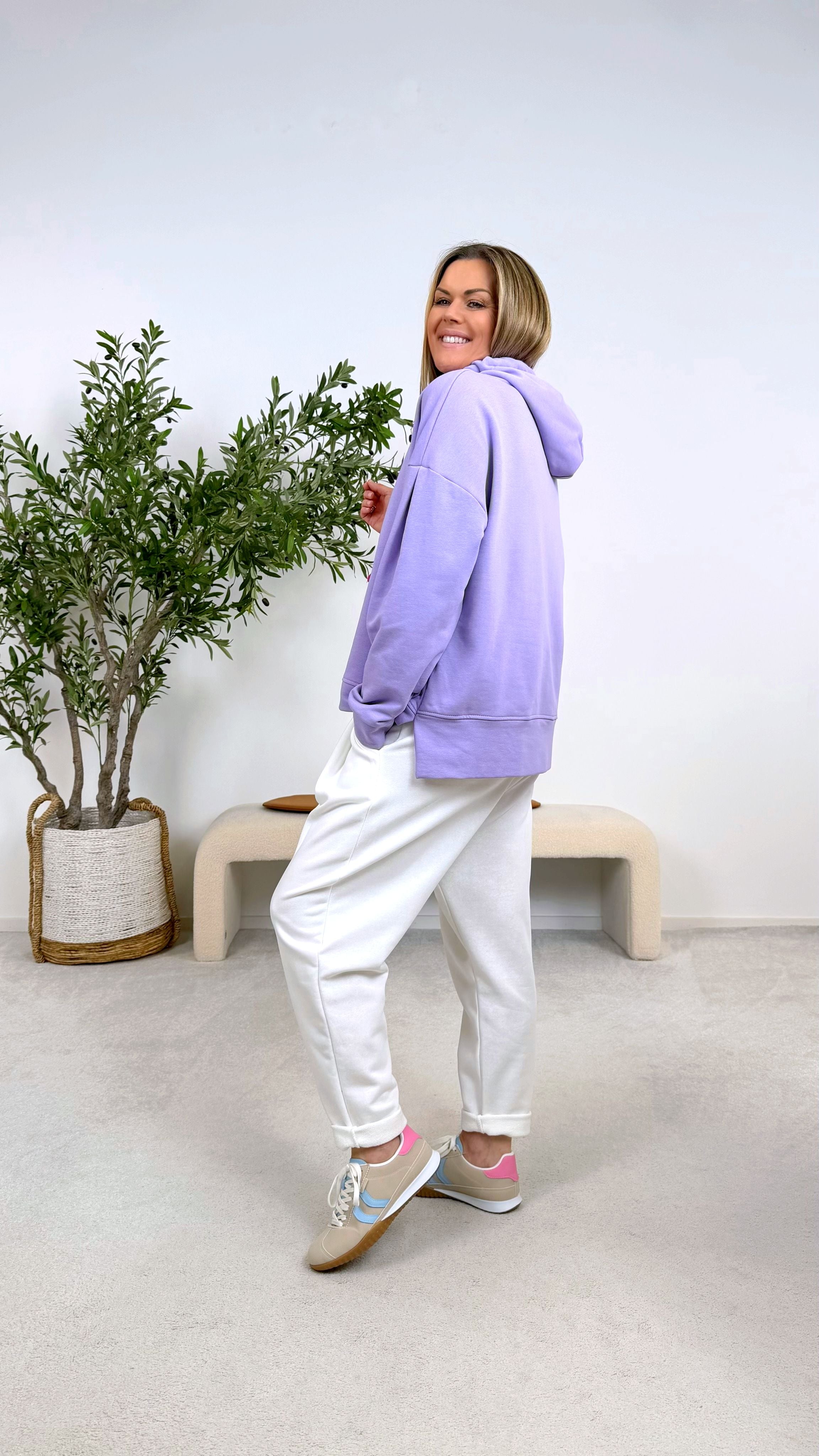 Hoodie Don´t Stress Darling *Lila*