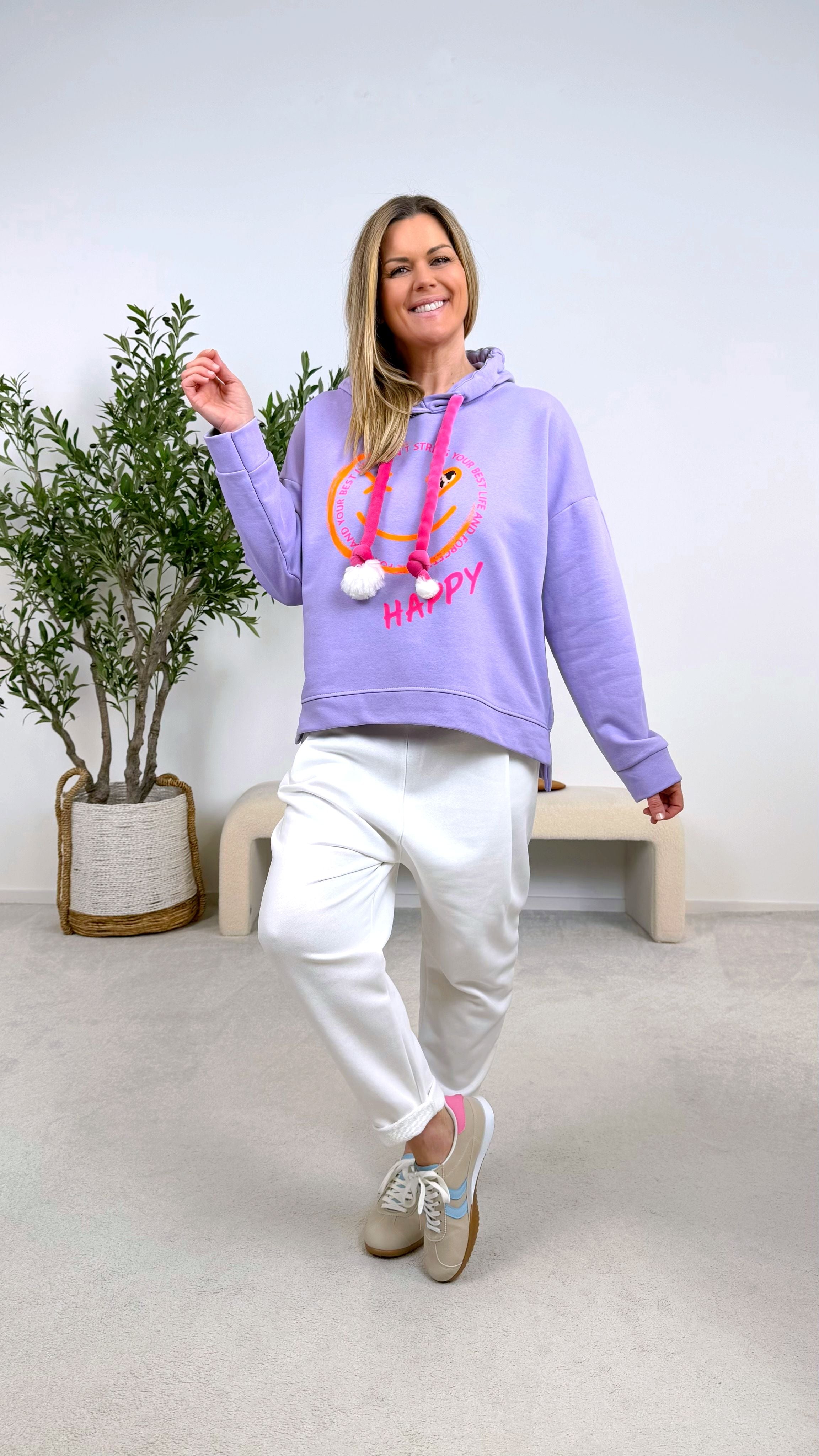 Hoodie Don´t Stress Darling *Lila*