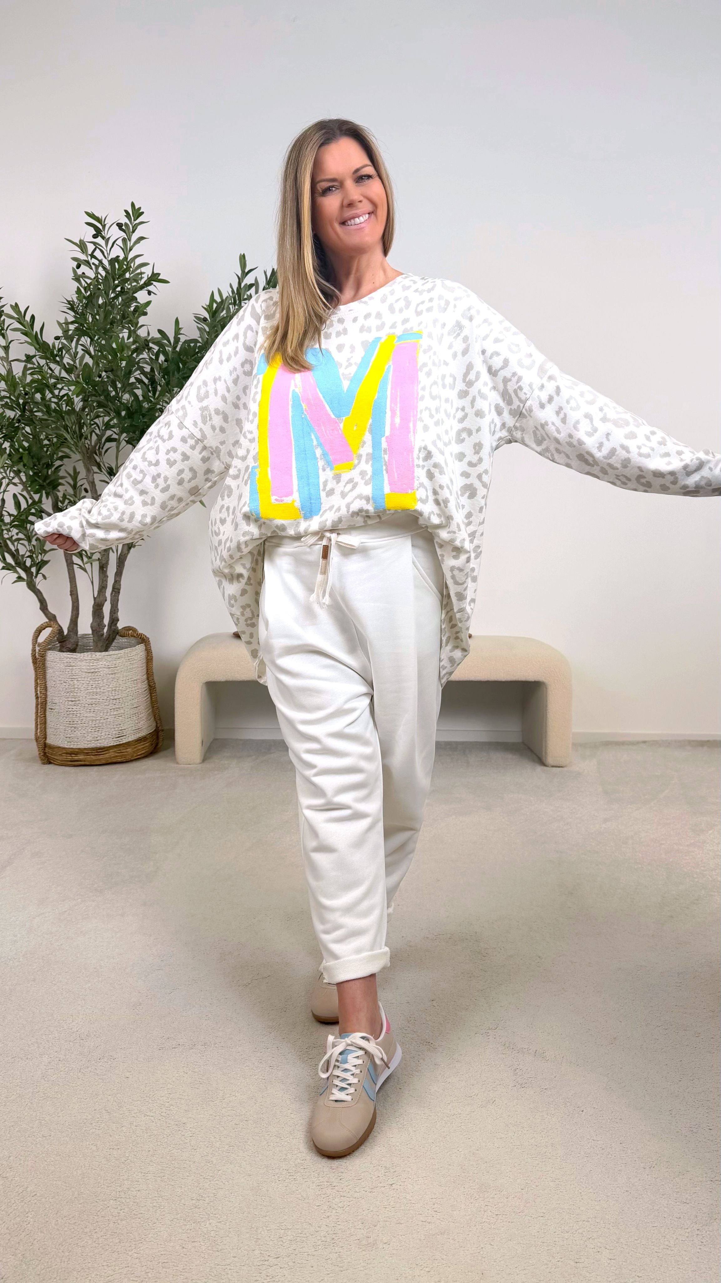 Sweatshirt Power Leo *Grau*