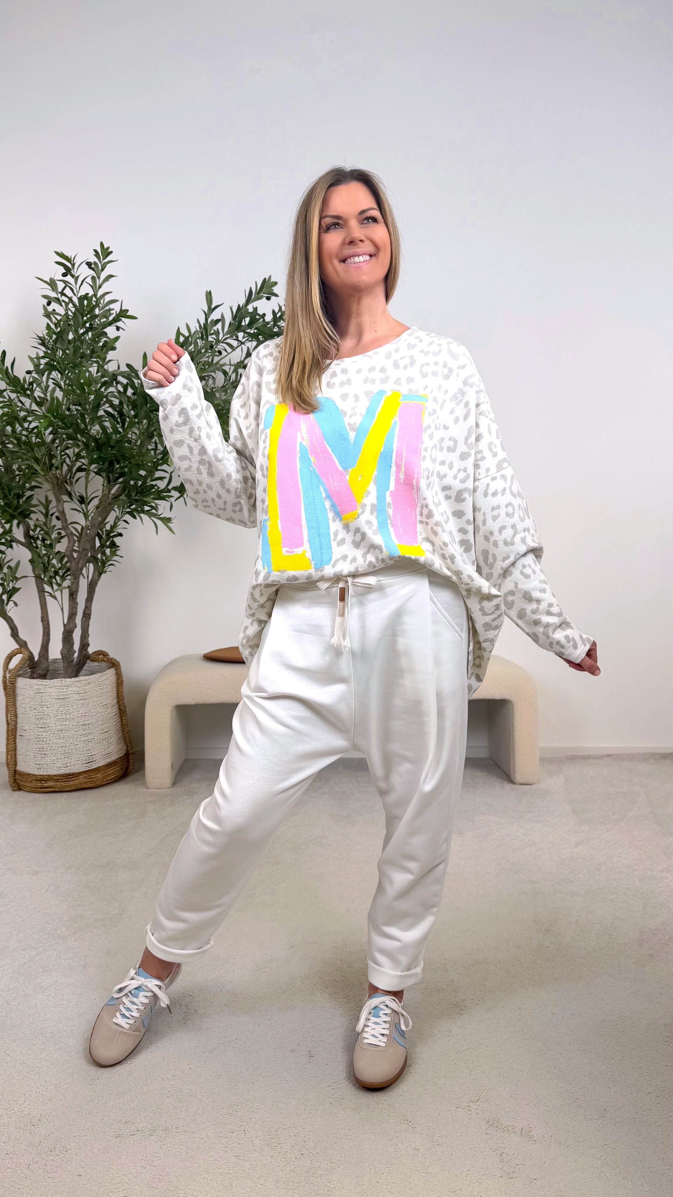 Sweatshirt Power Leo *Grau*