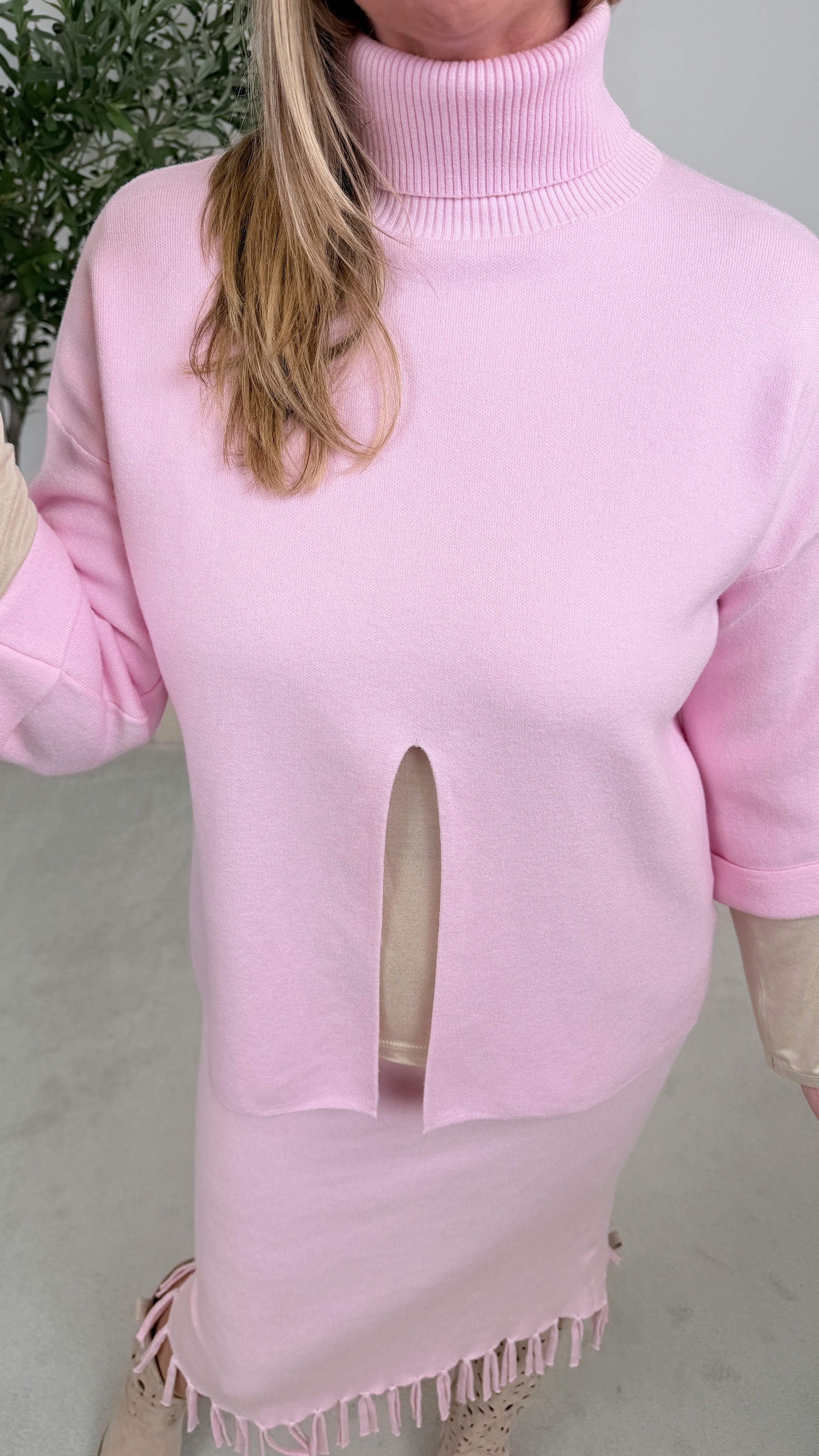 Rollkragenpullover Powder Dream *Rosa*