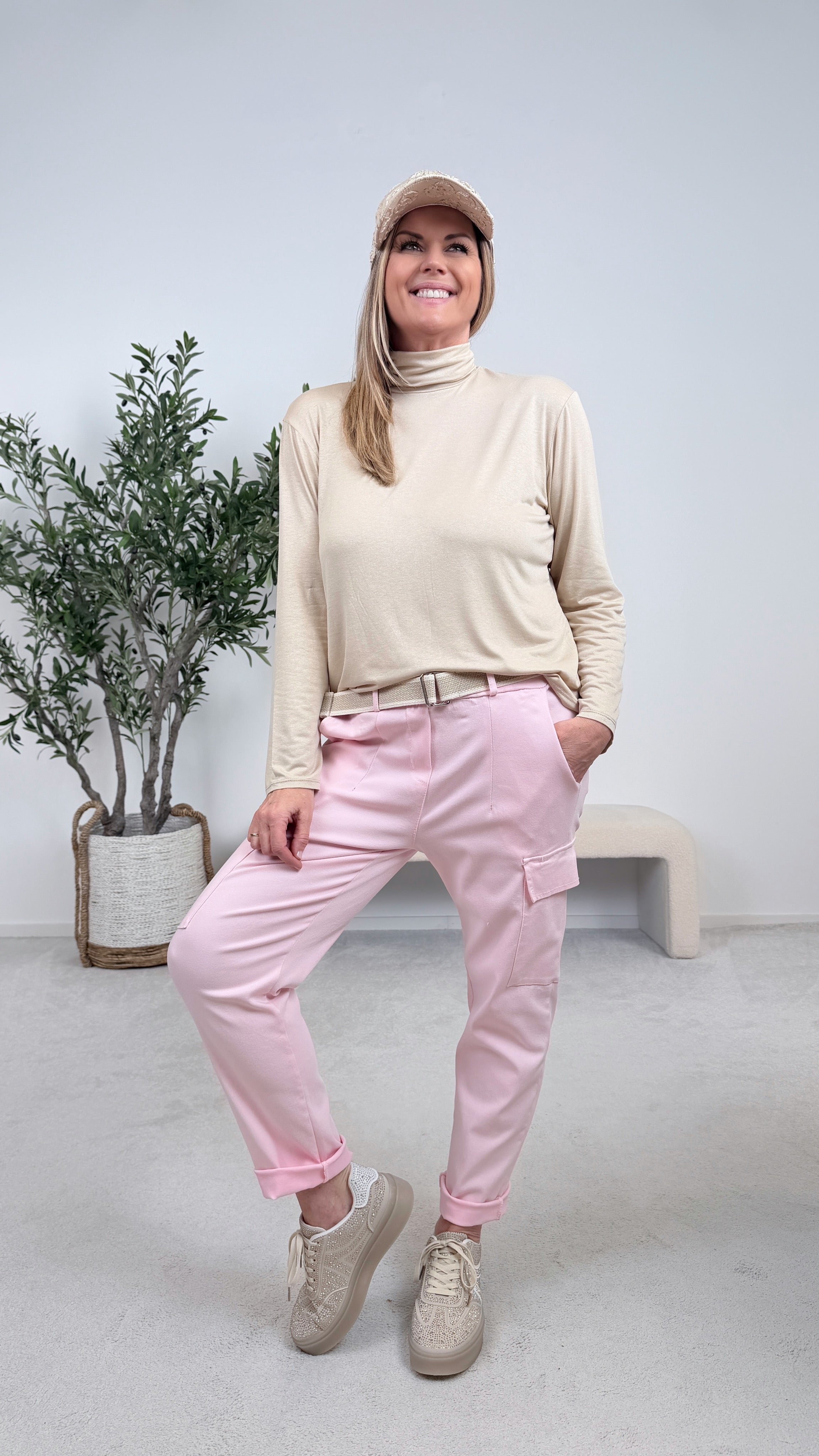 Rollkragenpullover Saphira *Beige*