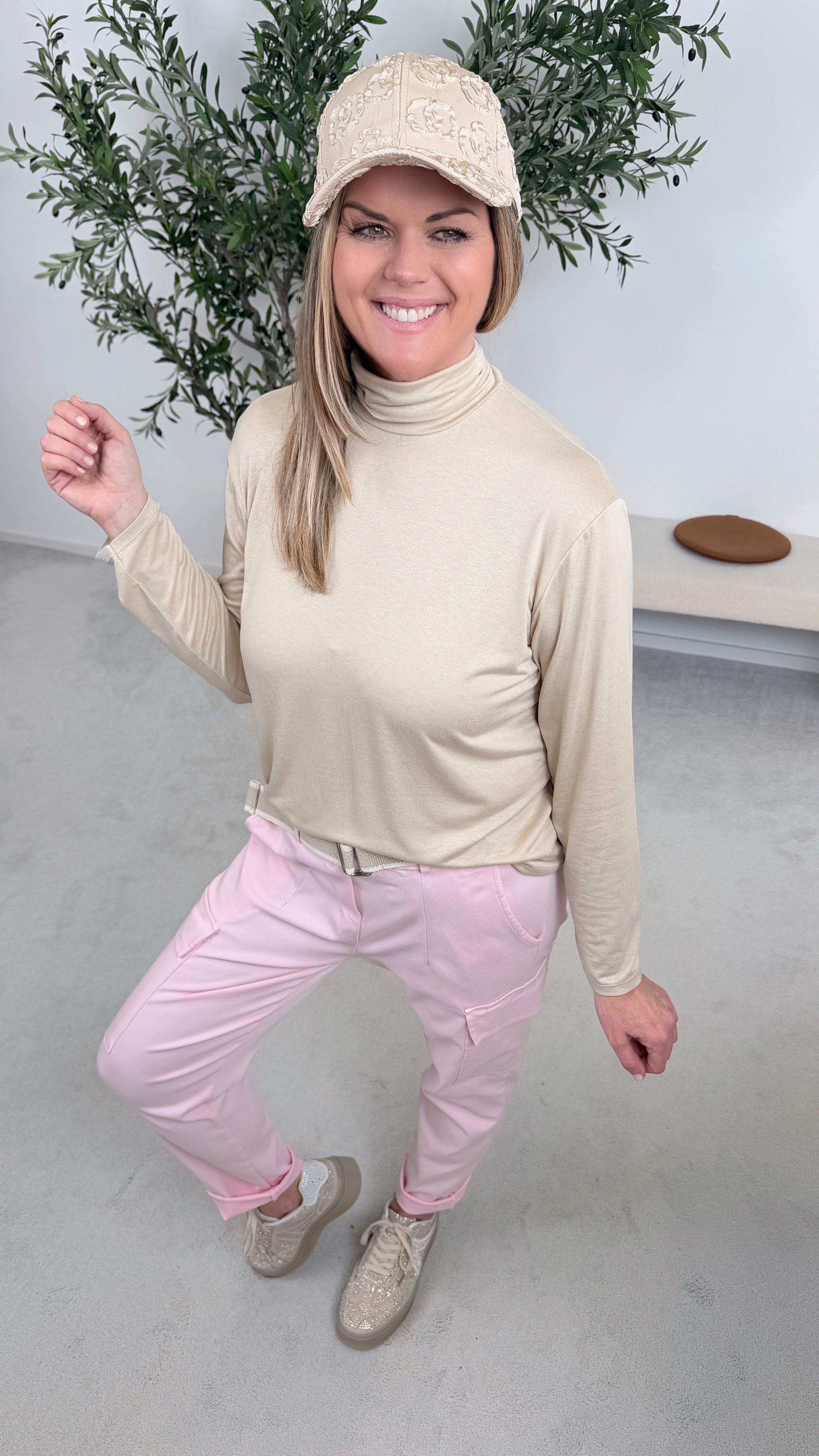 Rollkragenpullover Saphira *Beige*