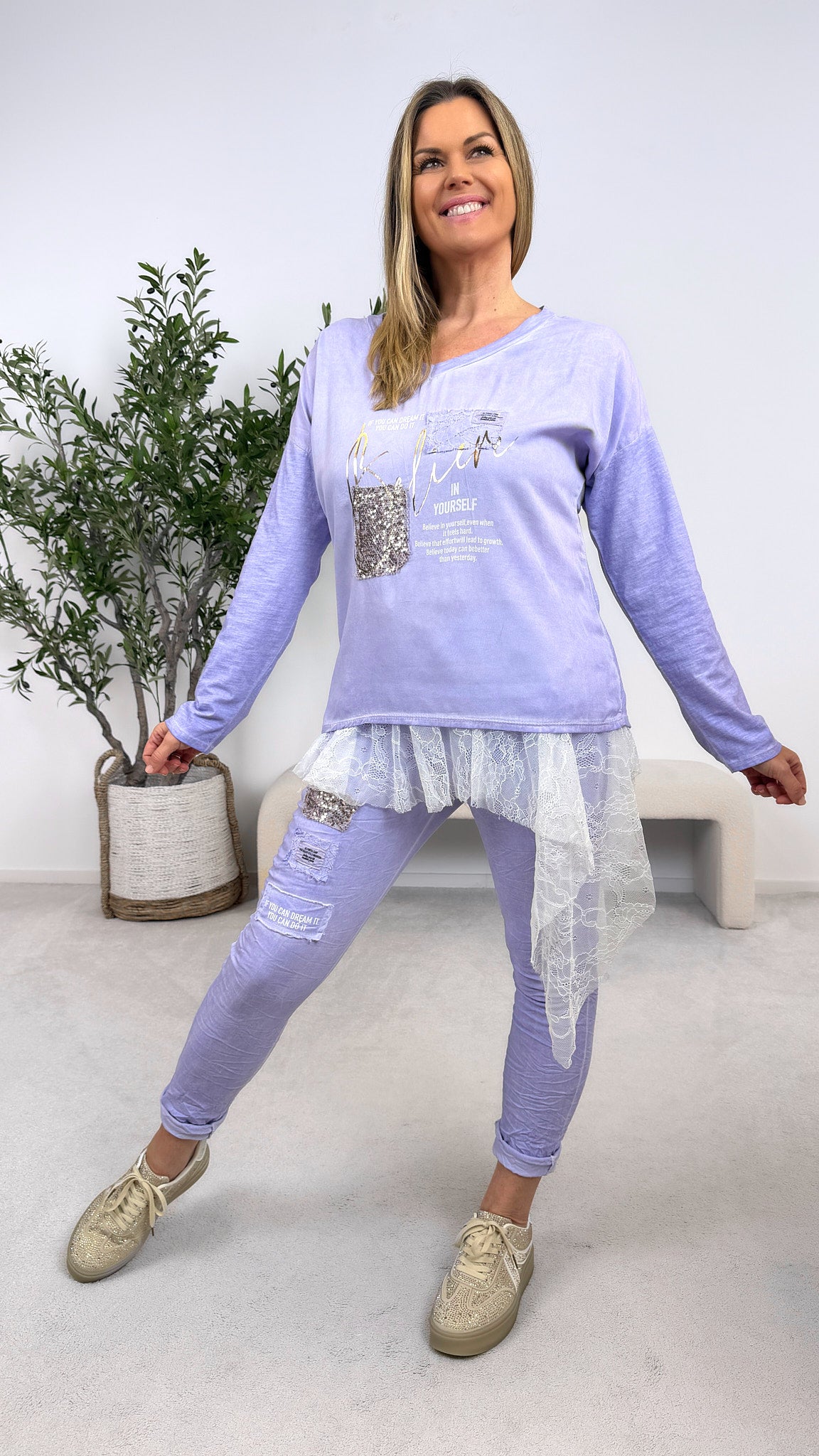 Jogpants Dream It *Flieder*