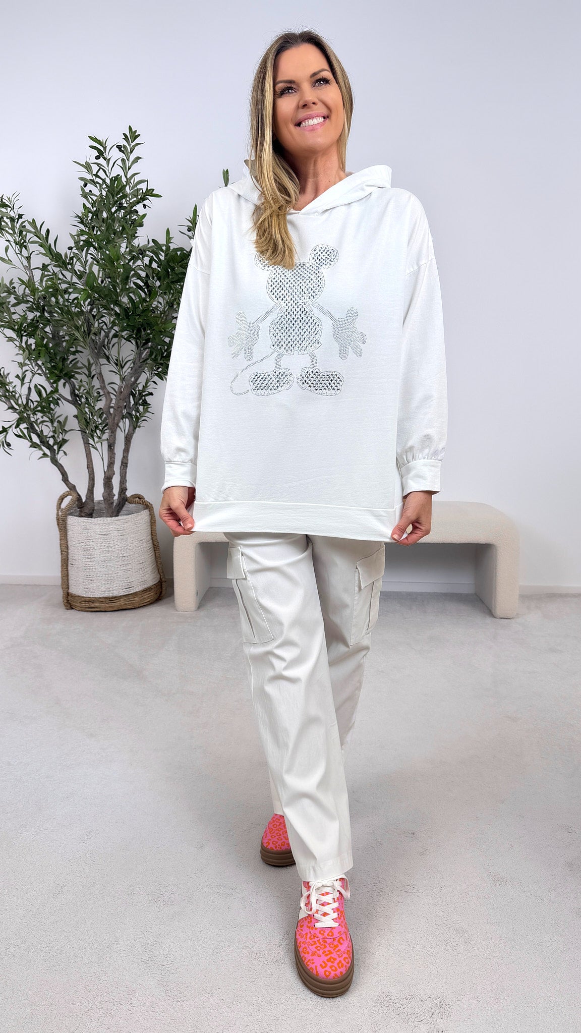 Hoodie Cute But Wild *Weiß*