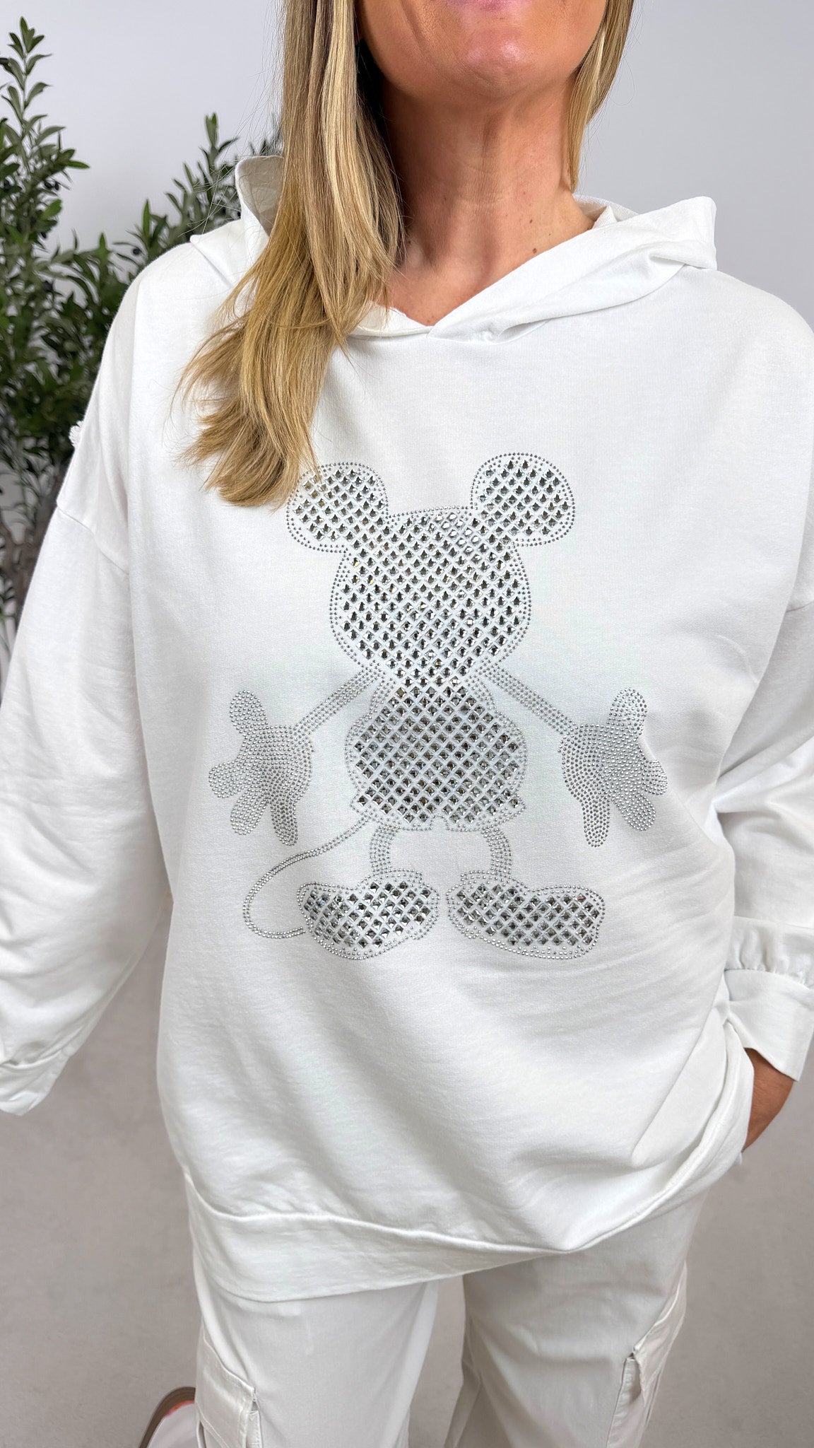 Hoodie Cute But Wild *Weiß*