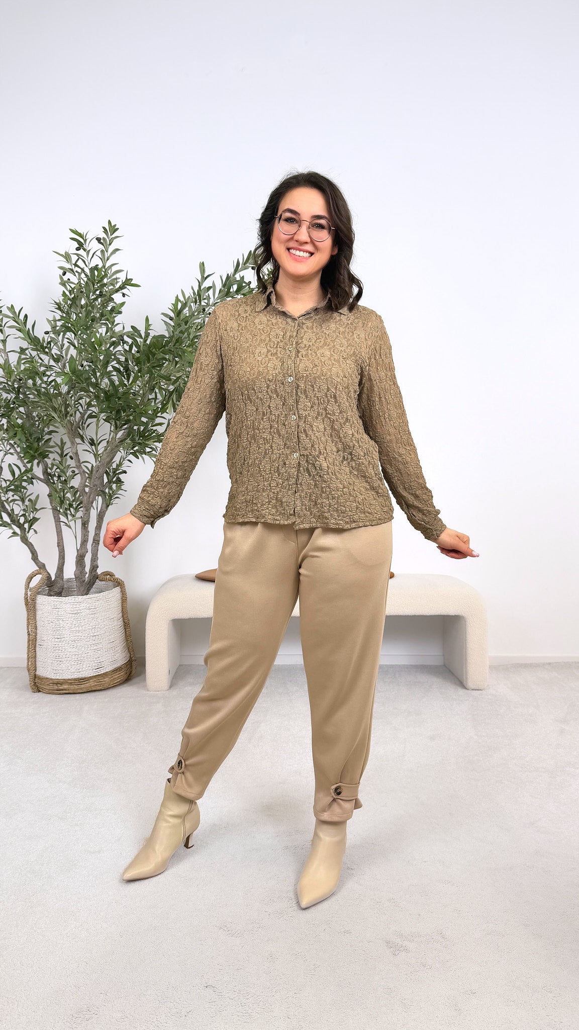 Bluse Breath of Spring *Taupe*