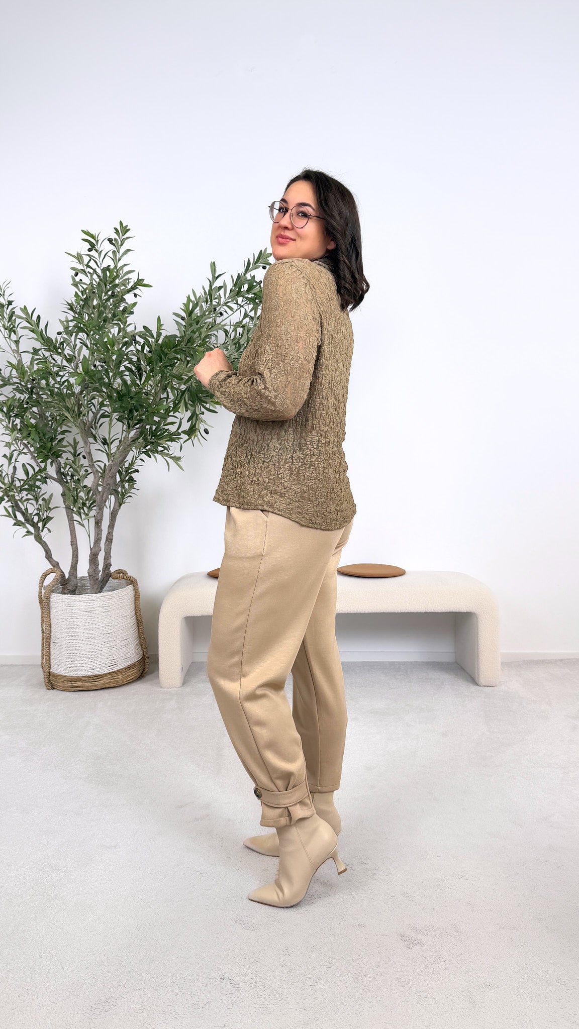 Bluse Breath of Spring *Taupe*