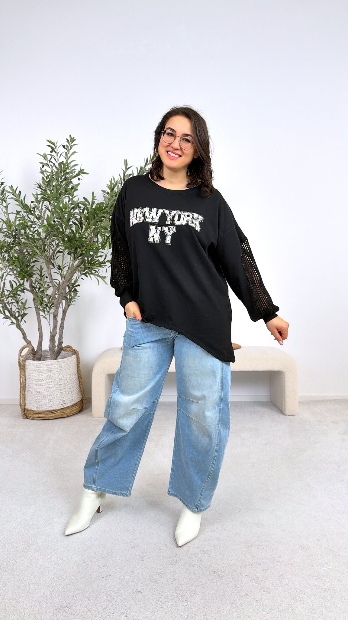Sweatshirt NY City *Schwarz*