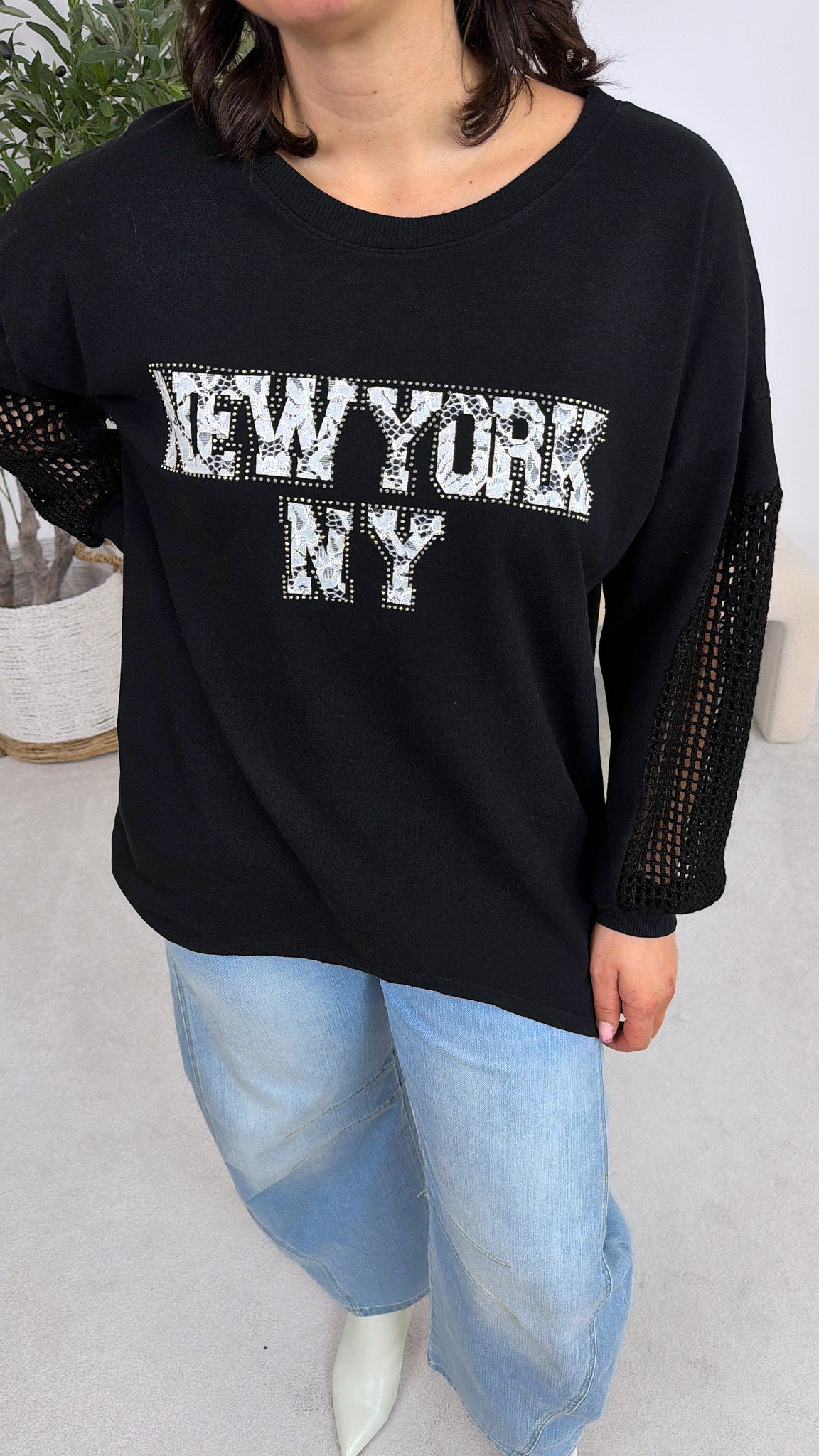 Sweatshirt NY City *Schwarz*