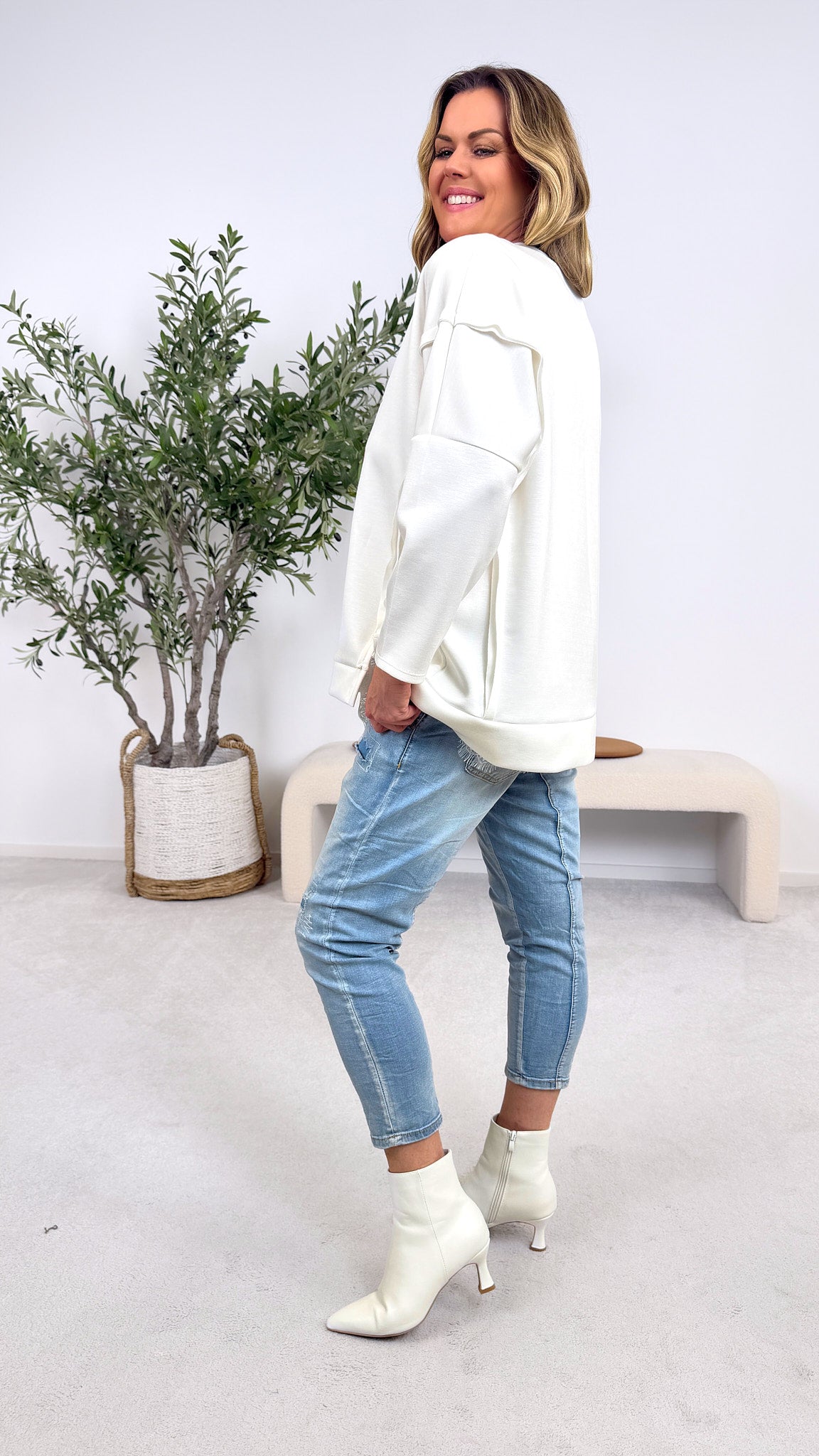 Sweatshirt Bear Kiss *Weiß*