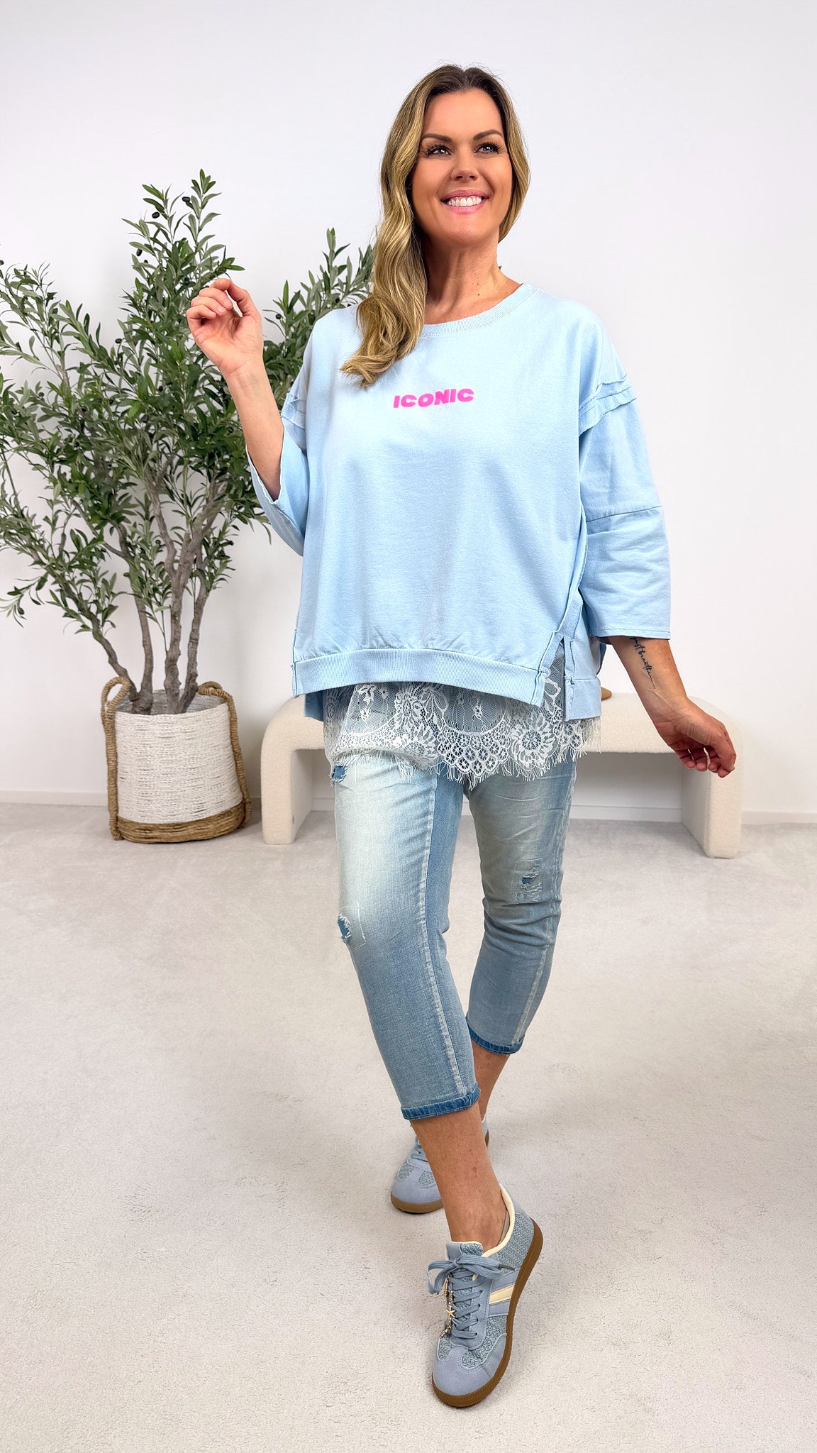 Sweatshirt Iconic *Hellblau*