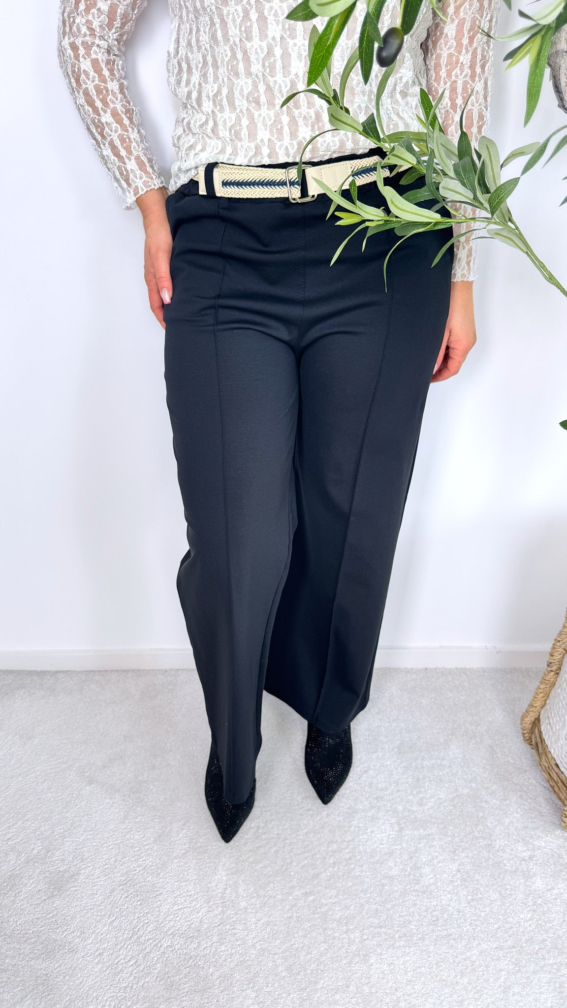 Hose Casual Rope *Schwarz*