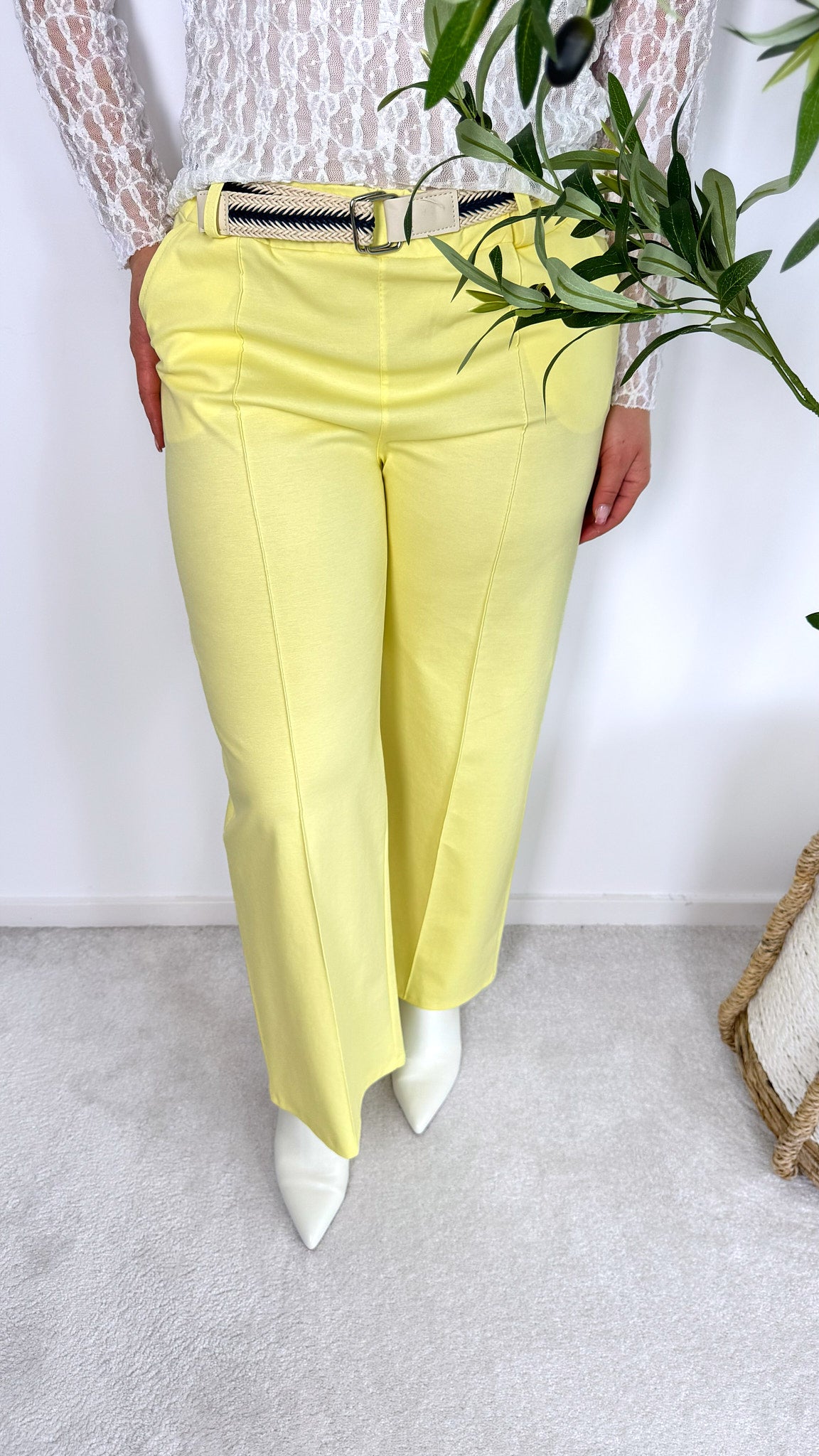 Hose Casual Rope *Gelb*