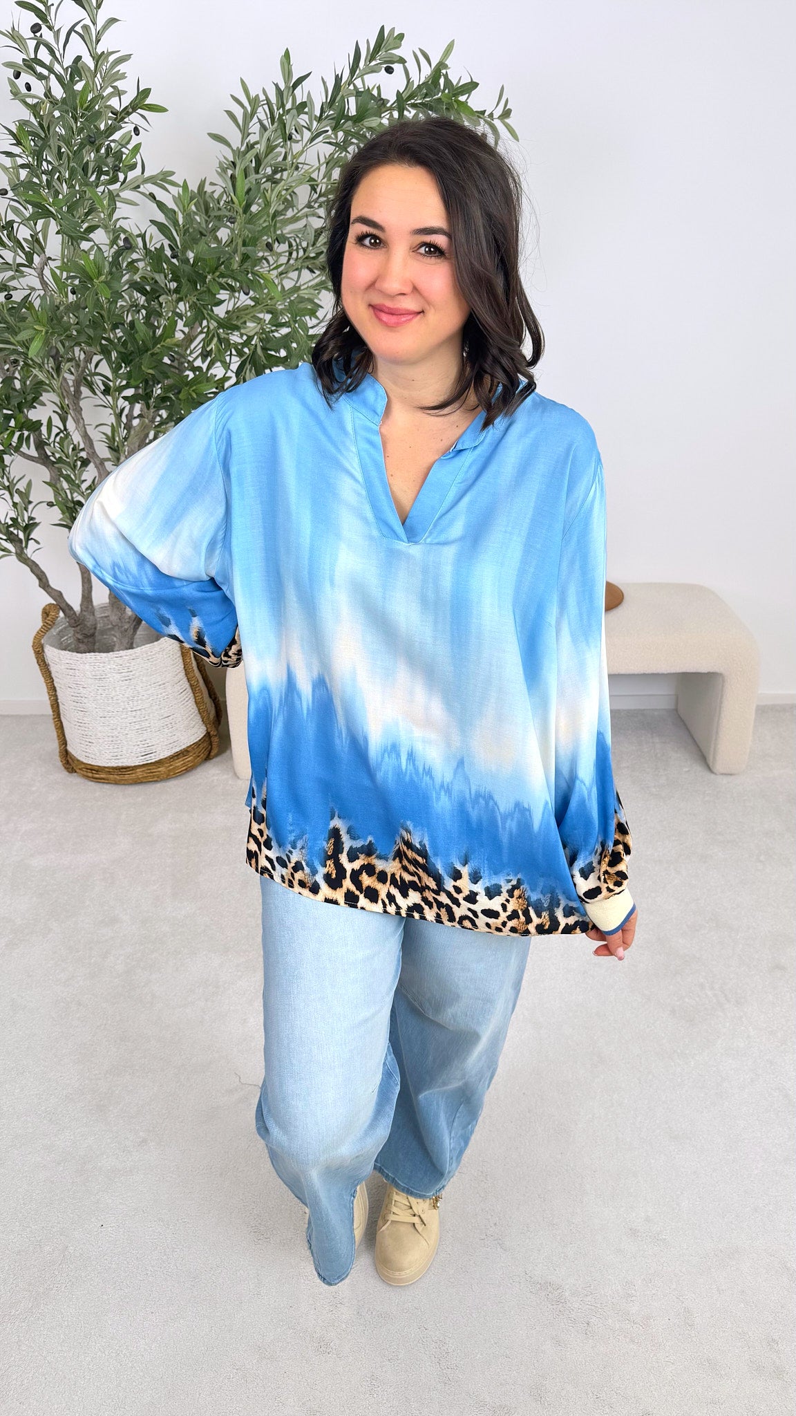 Blusenshirt Power Blend *Hellblau*