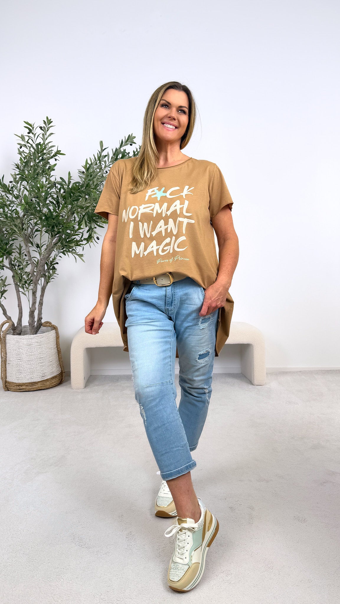 T-Shirt I Want Magic *Camel*