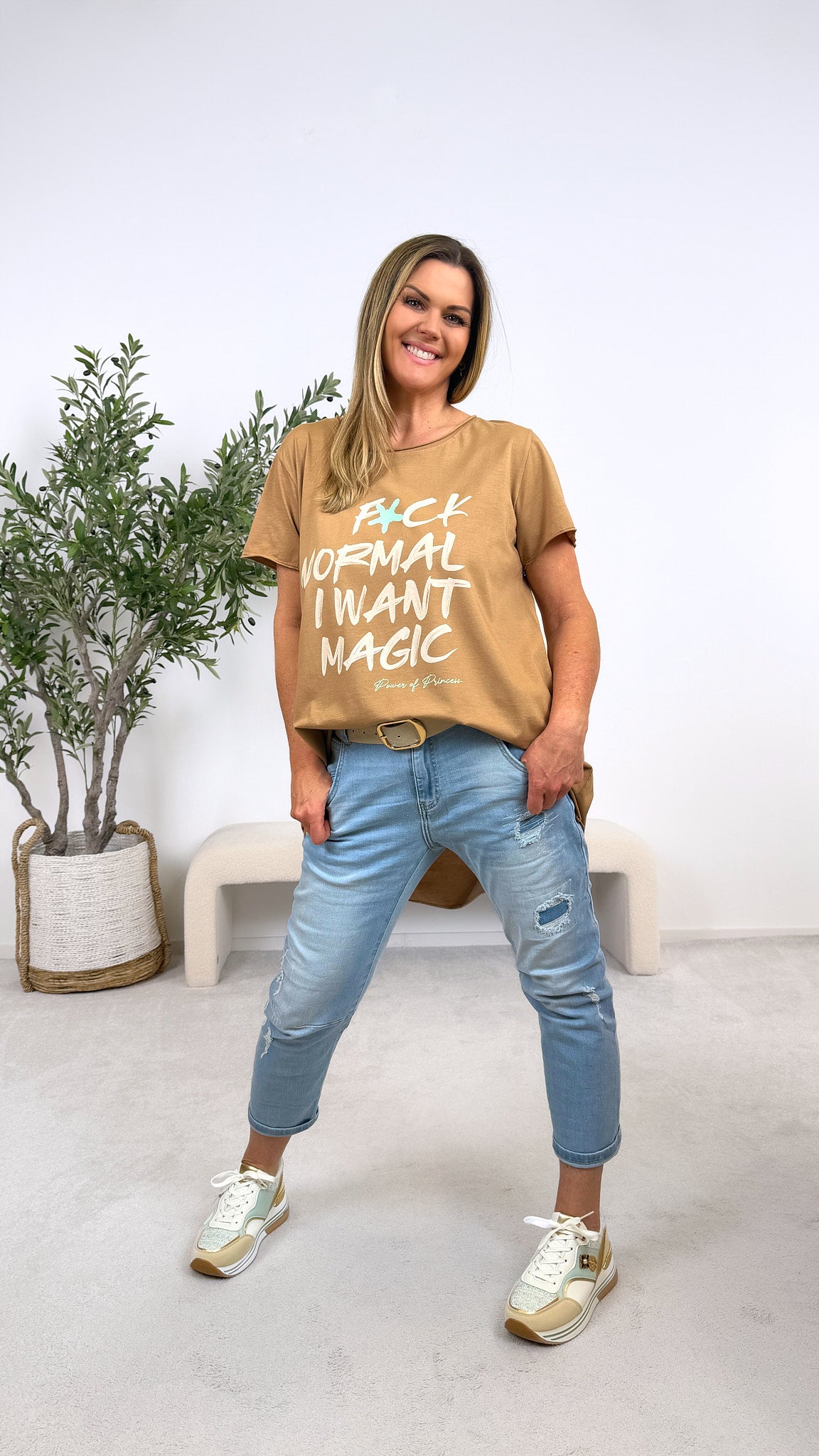 T-Shirt I Want Magic *Camel*