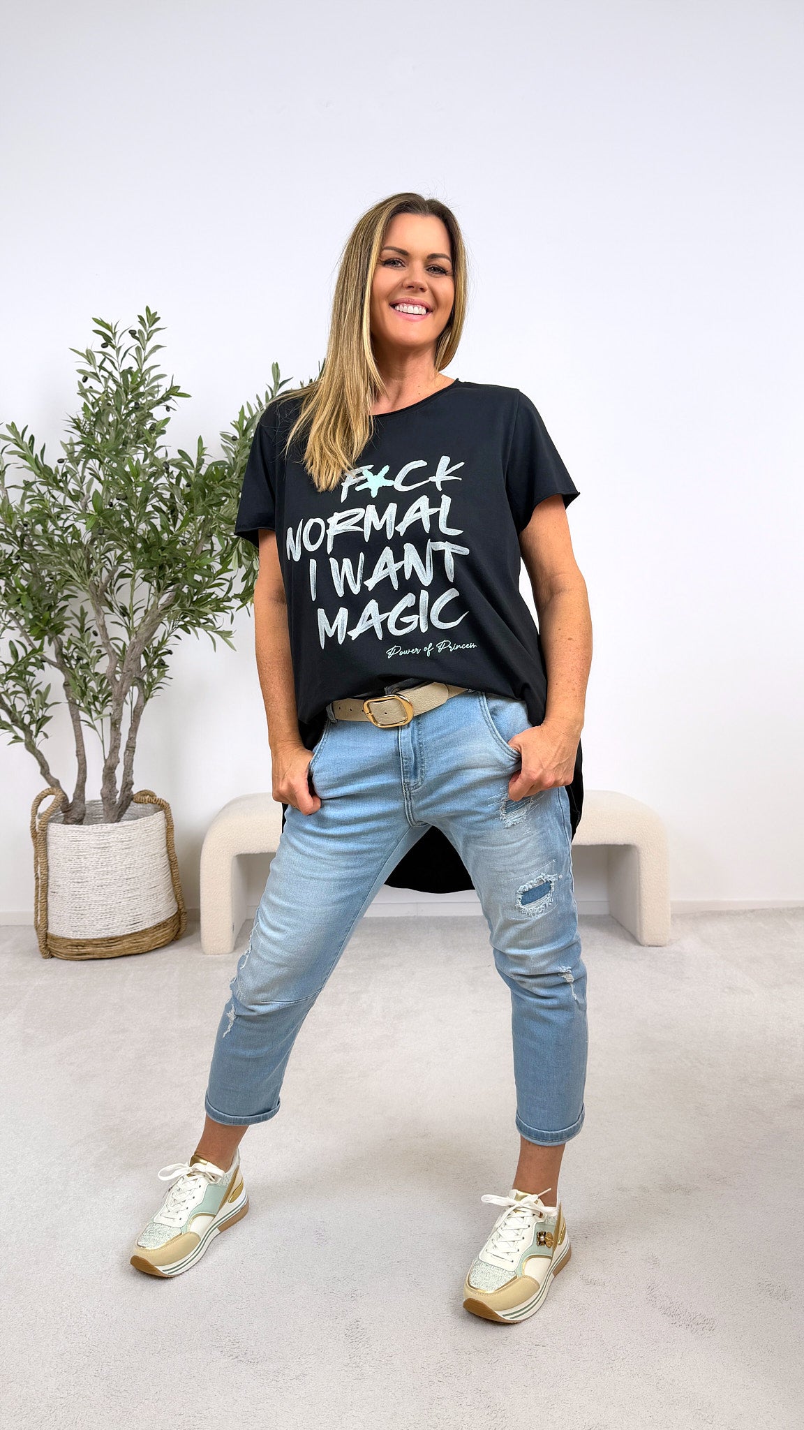 T-Shirt I Want Magic *Schwarz*