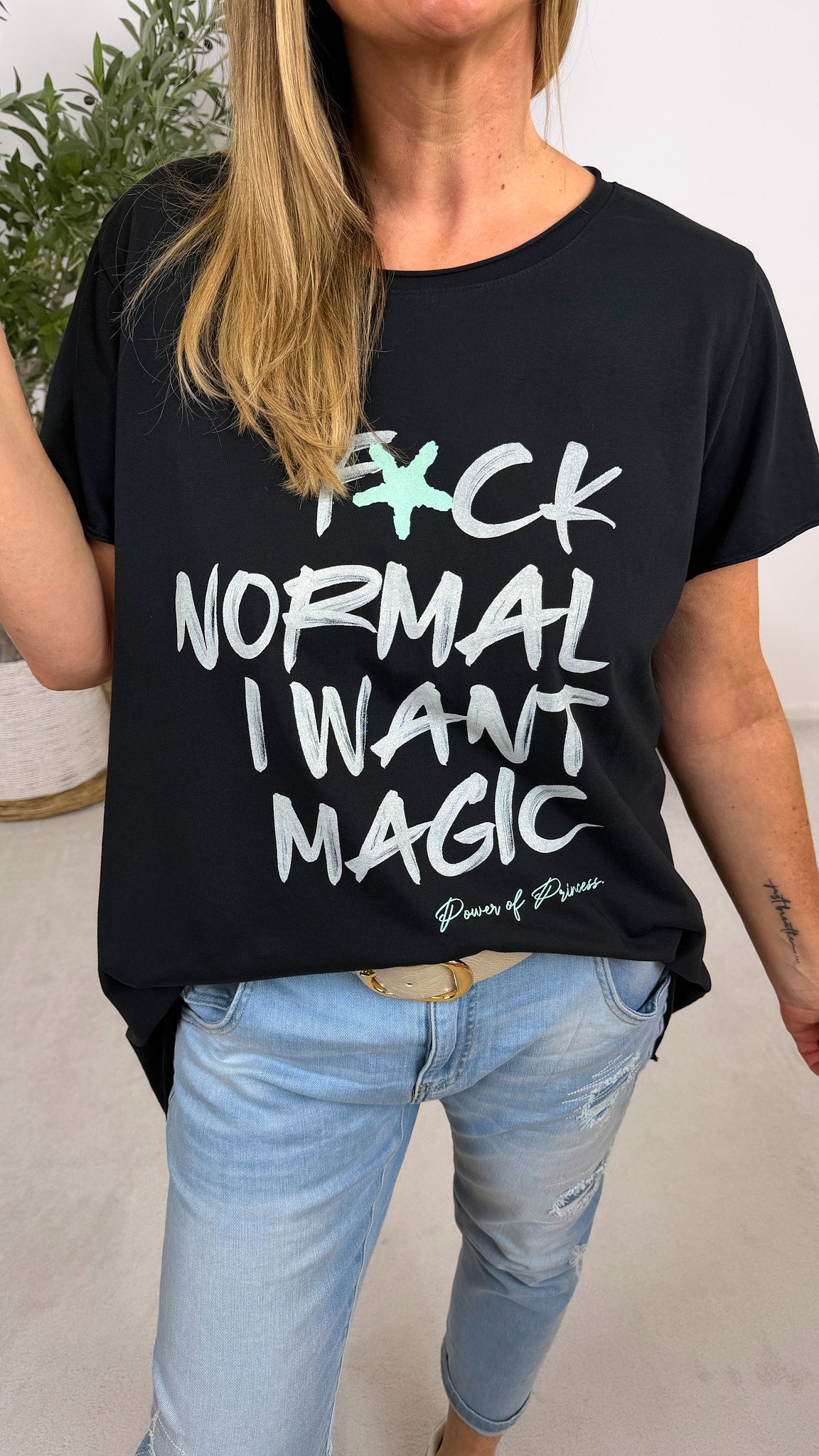 T-Shirt I Want Magic *Schwarz*