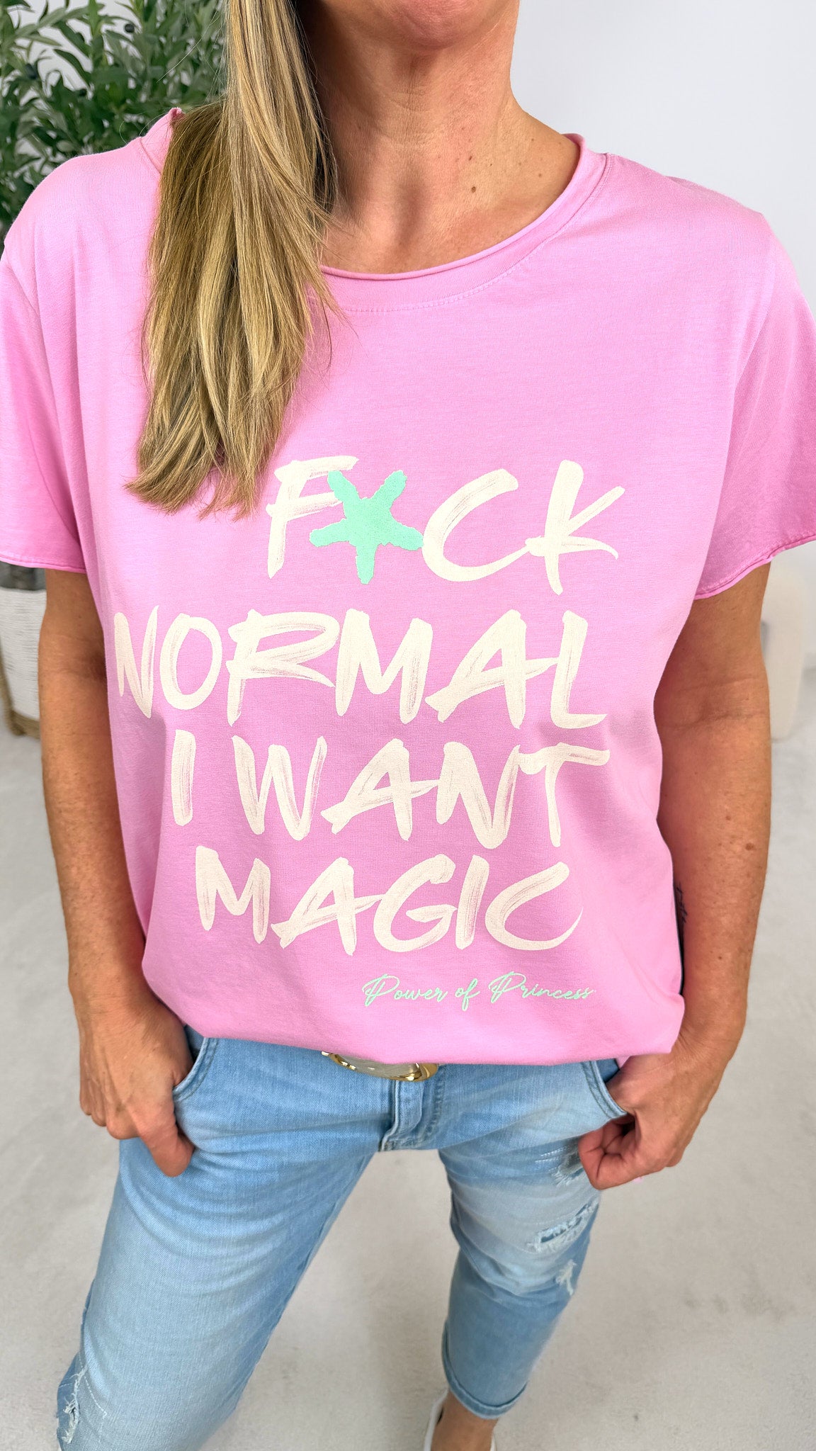 T-Shirt I Want Magic *Rosa*