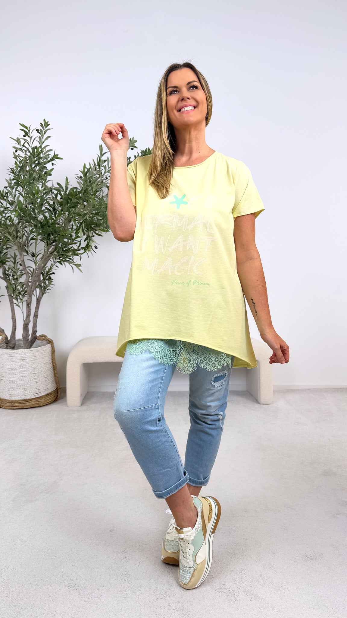 T-Shirt I Want Magic *Gelb*