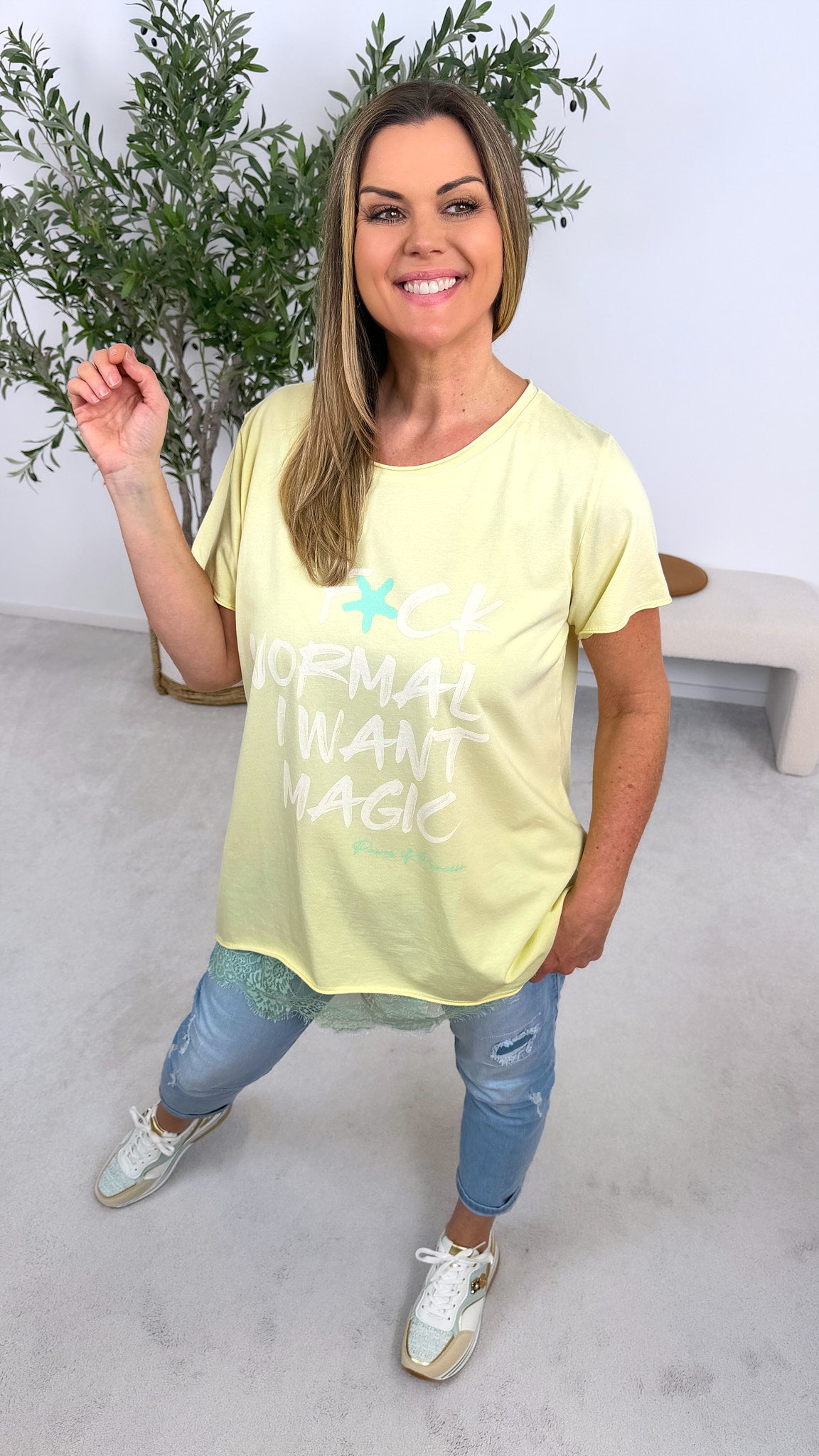 T-Shirt I Want Magic *Gelb*