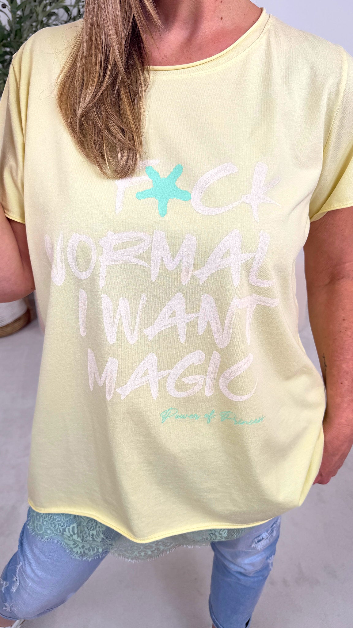 T-Shirt I Want Magic *Gelb*