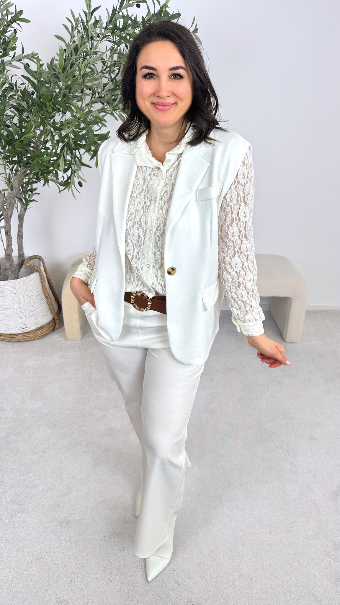 Weste Pure Look *Weiß*